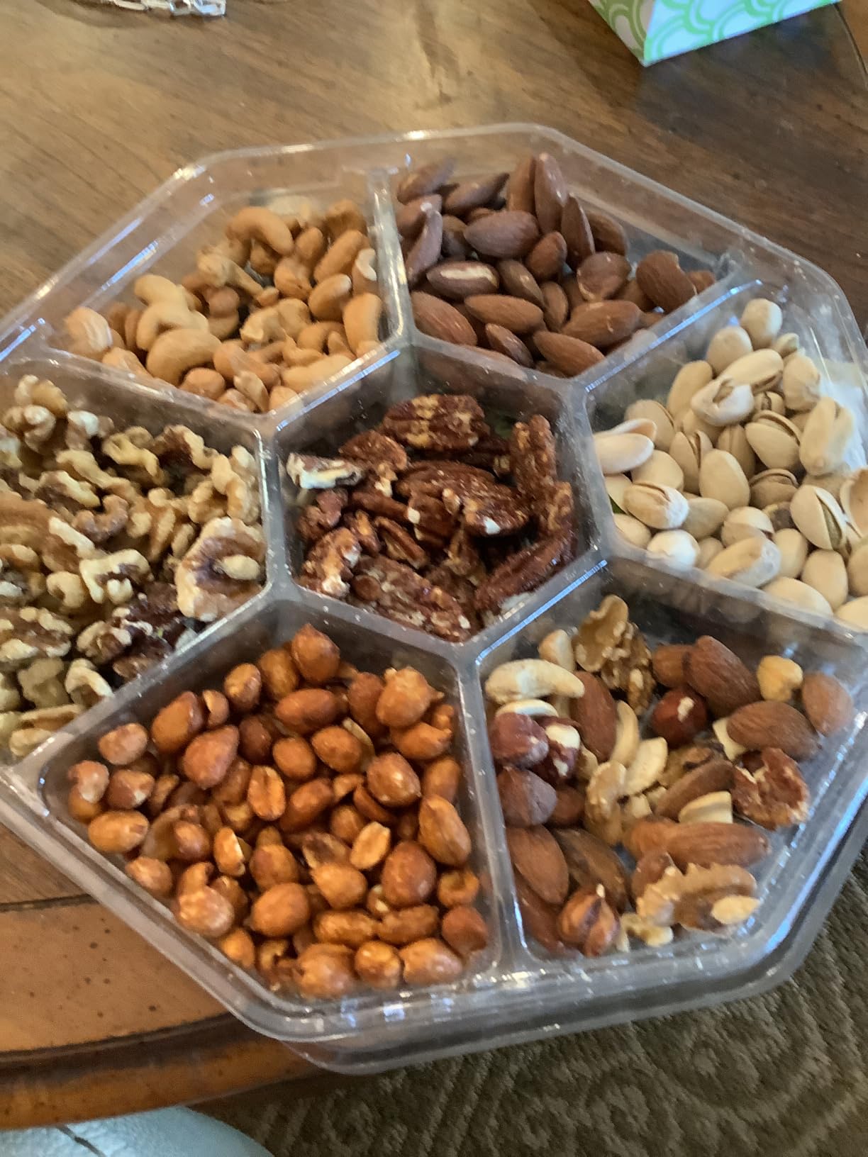 NUT CRAVINGS - Holiday Christmas Mixed Nuts Gift Basket in Red Gold Box (7 Assortments, 1 LB) Xmas Treats for Adults, Food Arrangement, Healthy Snack Care Package, Kosher - Customer Photo 2