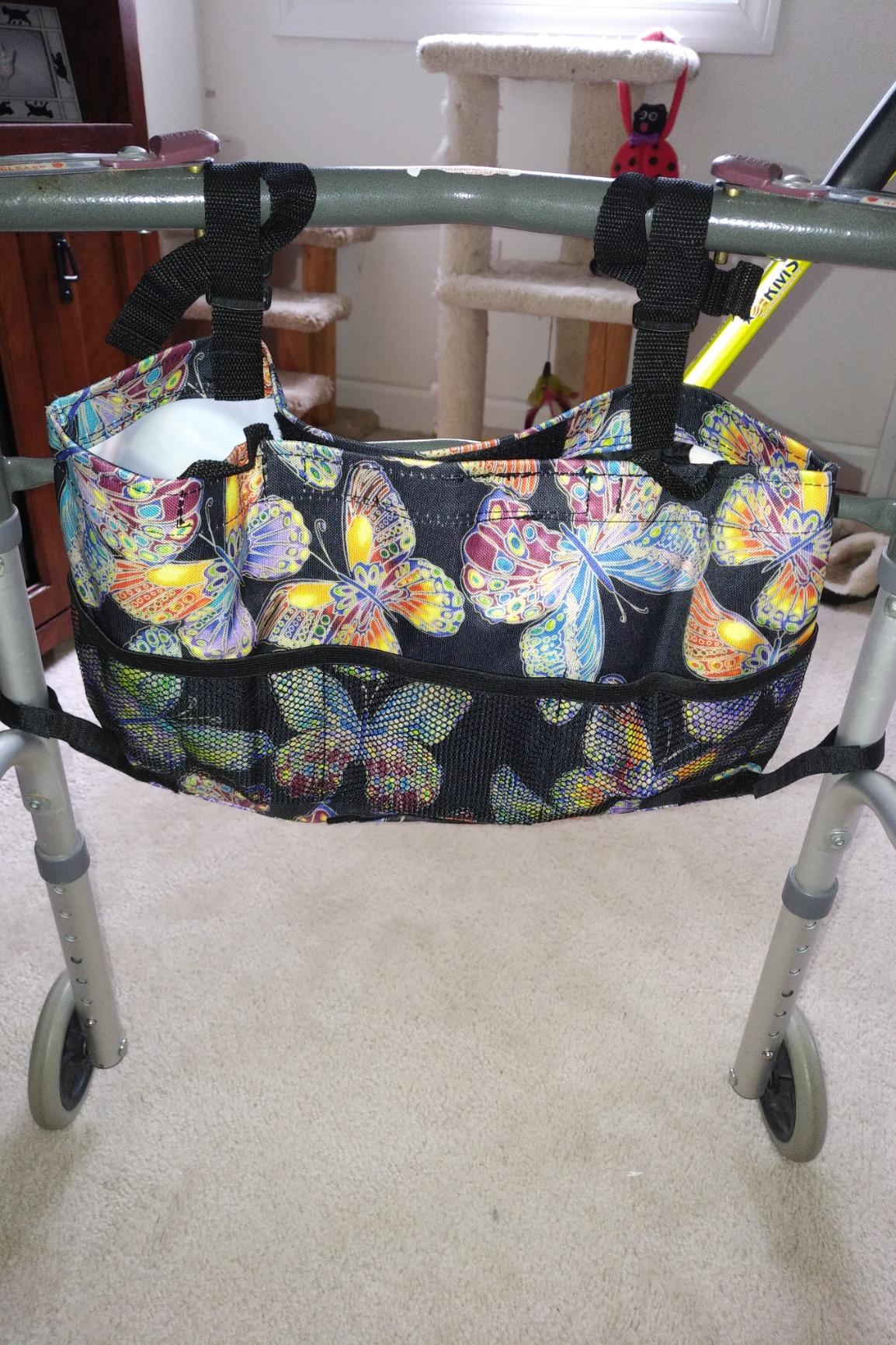 RMS Water Resistant Tote Bag for Walker and Scooter - Butterfly - Customer Photo 1