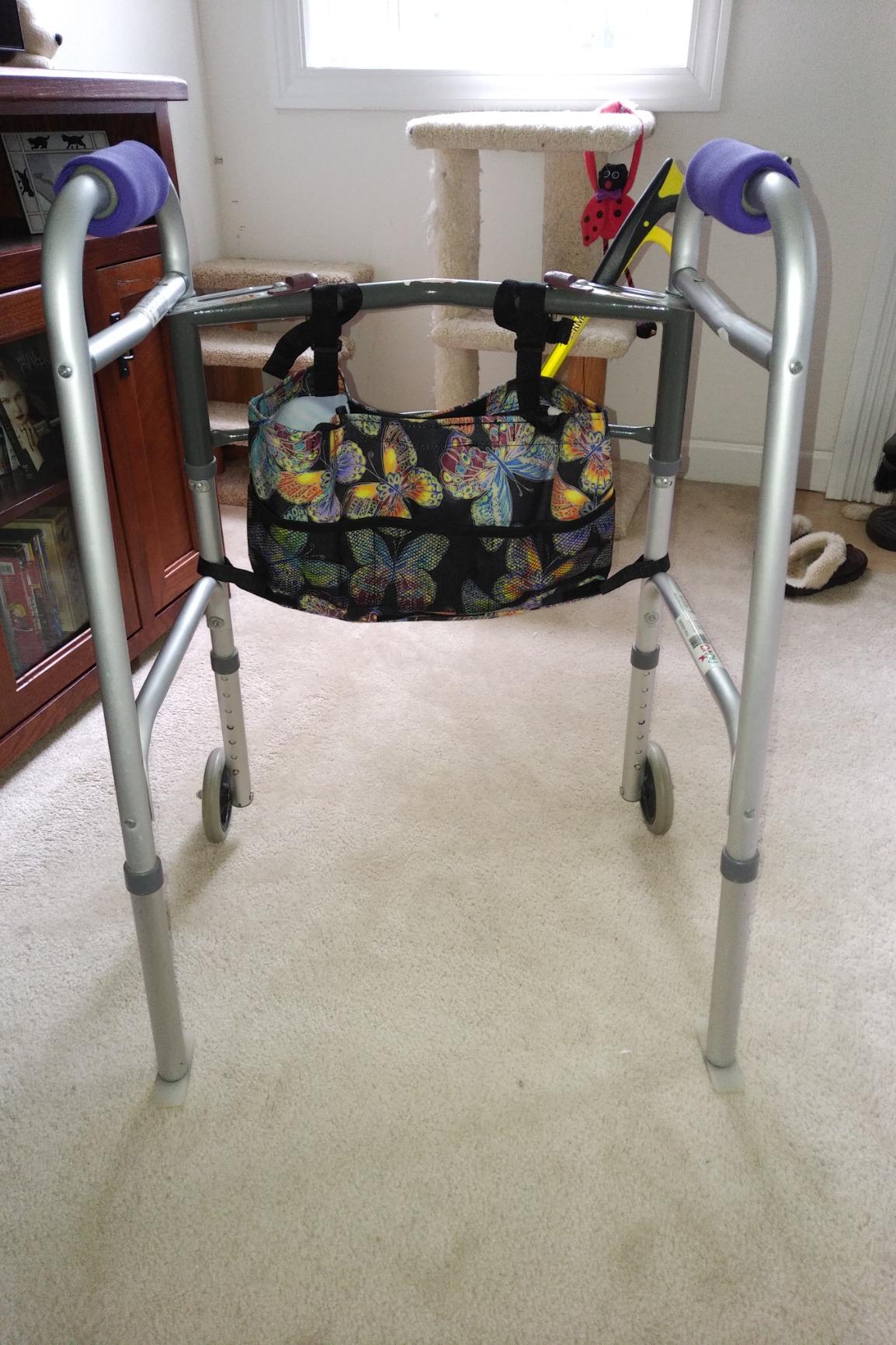 RMS Water Resistant Tote Bag for Walker and Scooter - Butterfly - Customer Photo 2