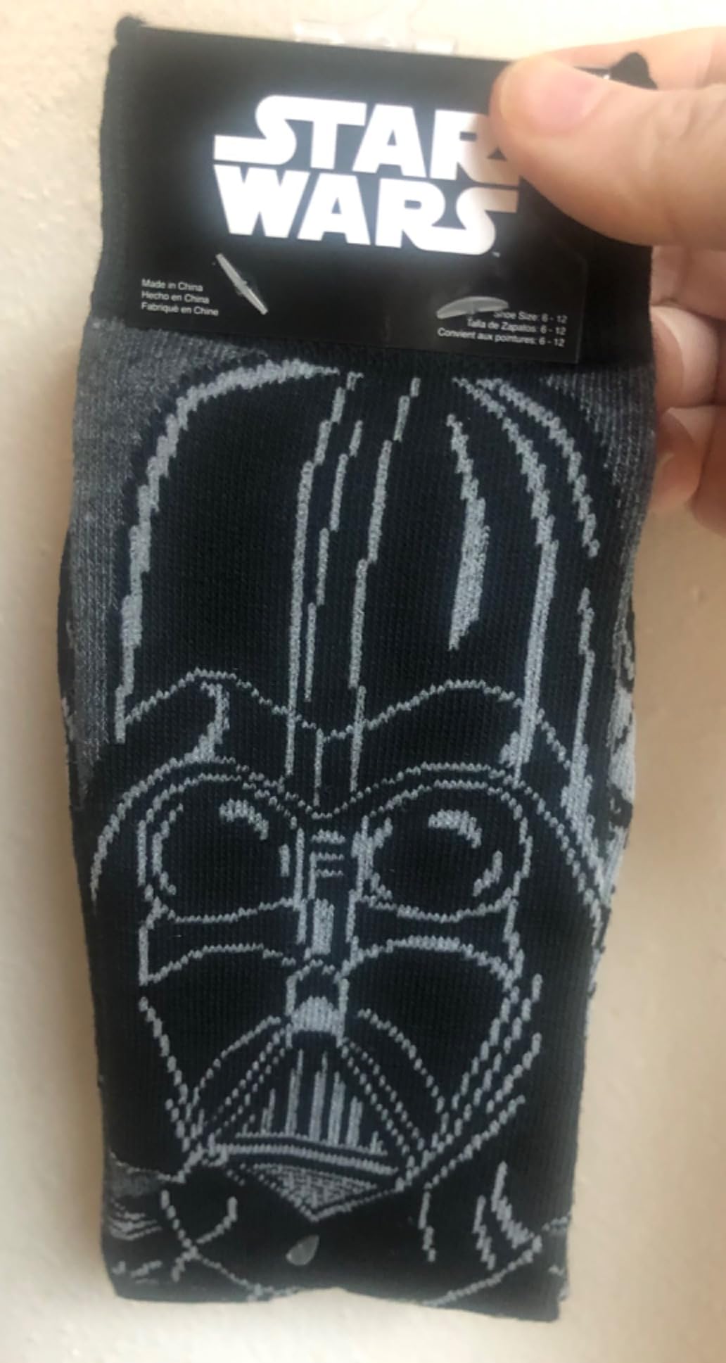 Hyp Star Wars Darth Vader/Stormtrooper Men's Casual Crew Socks 2 Pair Pack Customer Review Hyp Star Wars Darth Vader/Stormtrooper Men's Casual Crew Socks 2 Pair Pack - Customer Photo 2