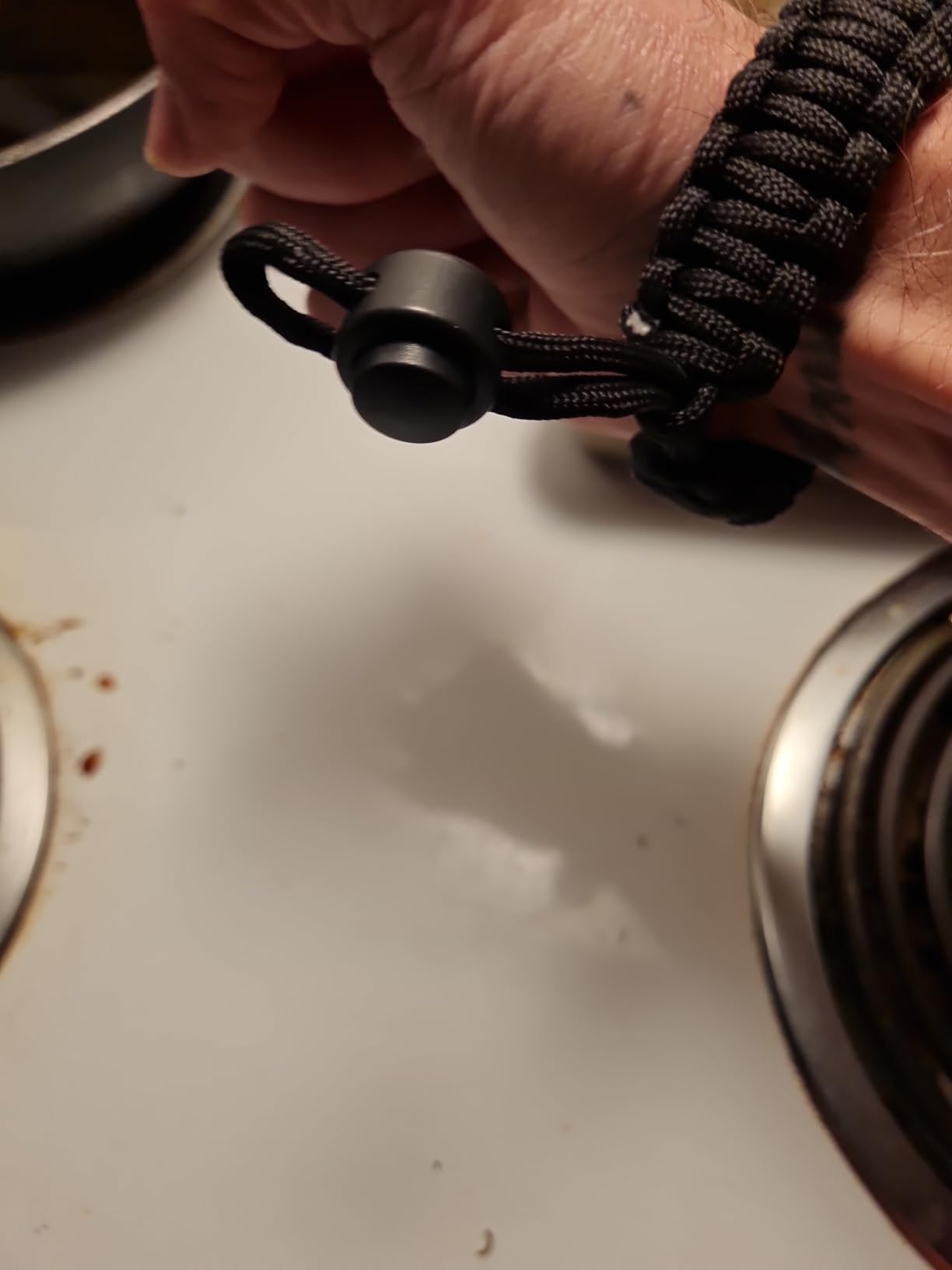 Atomic Bear Paracord Bracelet (2 Pack) - Adjustable - Fire Starter - Loud Whistle - Perfect for Hiking, Camping, Fishing and Hunting - Black & Black+Orange Customer Review Atomic Bear Paracord Bracelet (2 Pack) - Adjustable - Fire Starter - Loud Whistle - Perfect for Hiking, Camping, Fishing and Hunting - Black & Black+Orange - Customer Photo 2