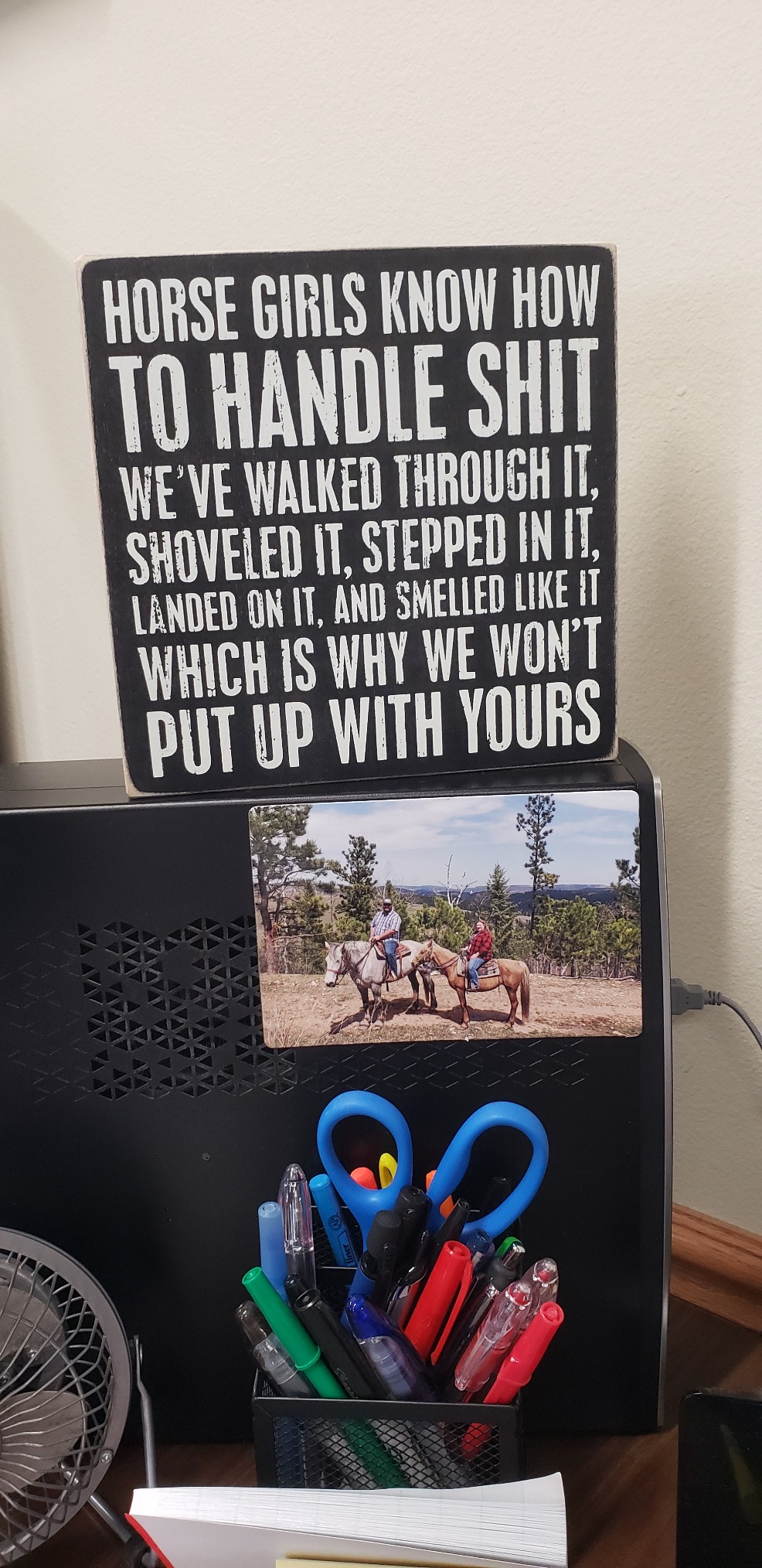 Primitives by Kathy Box Sign, Horse Girls (31184) - Customer Photo 1