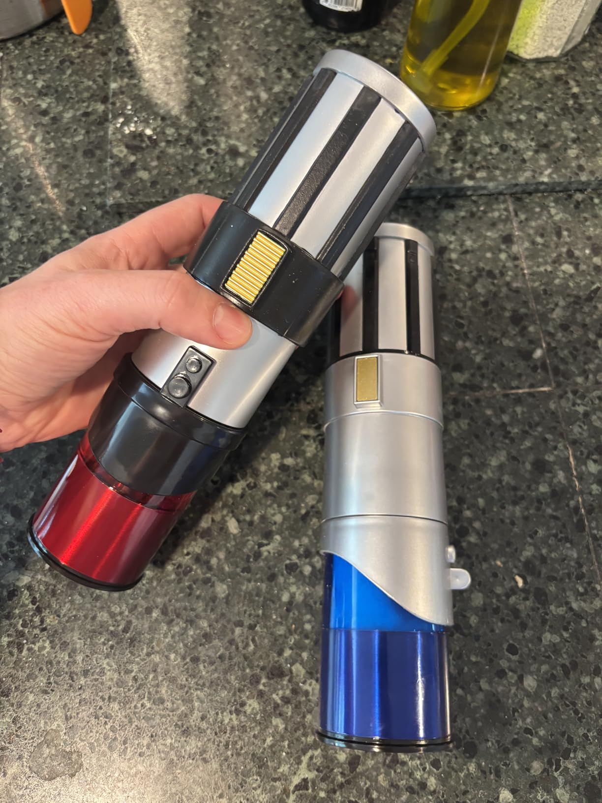 Star Wars Lightsaber Electric Salt and Pepper Mill Grinder (Pack of 2) Customer Review Star Wars Lightsaber Electric Salt and Pepper Mill Grinder (Pack of 2) - Customer Photo 2