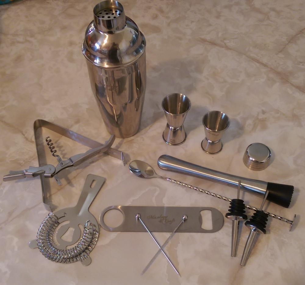 Mixology & Craft Bartender Kit: 14-Piece Professional Cocktail Shaker Set, Martini Shaker Set with Complete Bar Kit with Muddler & Jigger- Exclusive Cocktail Recipes Bonus Customer Review Mixology & Craft Bartender Kit: 14-Piece Professional Cocktail Shaker Set, Martini Shaker Set with Complete Bar Kit with Muddler & Jigger- Exclusive Cocktail Recipes Bonus - Customer Photo 1