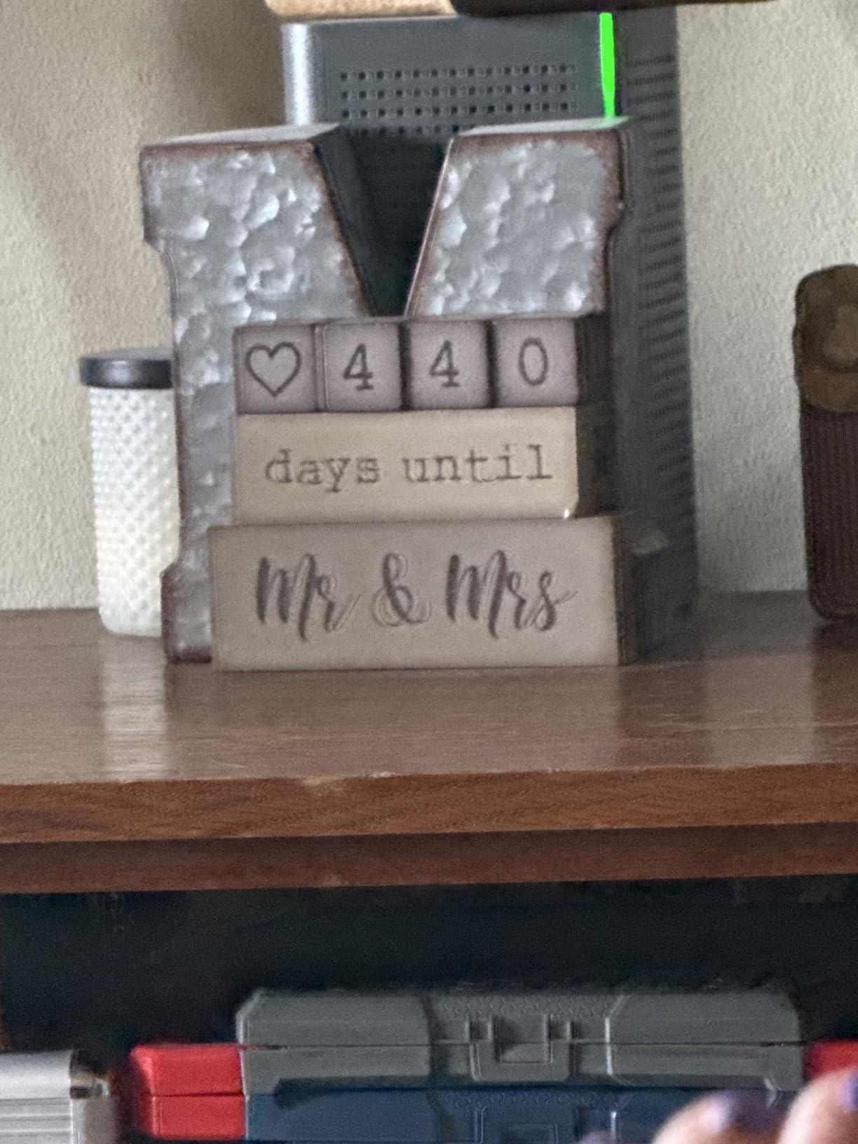 Ganz 6 Piece Wooden Block Wedding Day Countdown Calendar - Customer Photo 2
