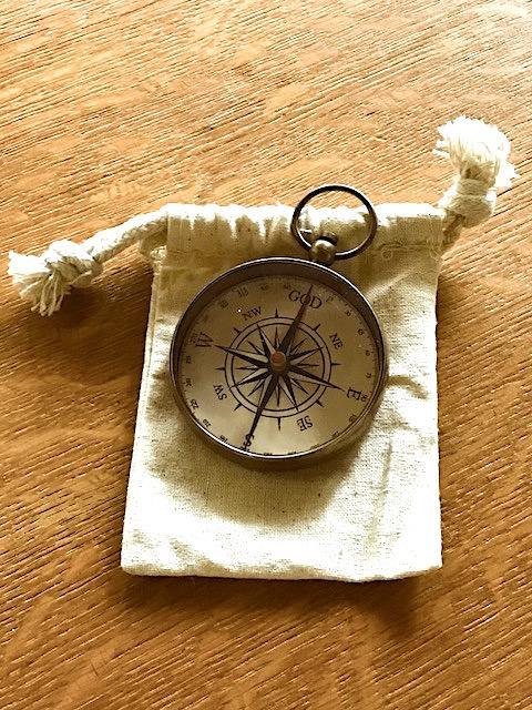 God is My Guide Brass Compass Gift with Display Box - Engraved Scripture Prayer Compass Religious Gift for Men & Women - Baptism, Confirmation, Communion Compass for Boys Graduation Gift - Customer Photo 1