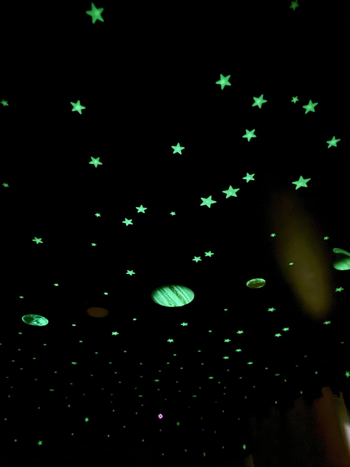 Stocking Stuffers for Kids, Glow in The Dark Stars - Includes Installation Material and Star map, 200 Glowstars, 3-5, 4-8, 8-12, 4-6, 5-7, Only Glow Stars Powered by Illumaglow2.0 - Customer Photo 2