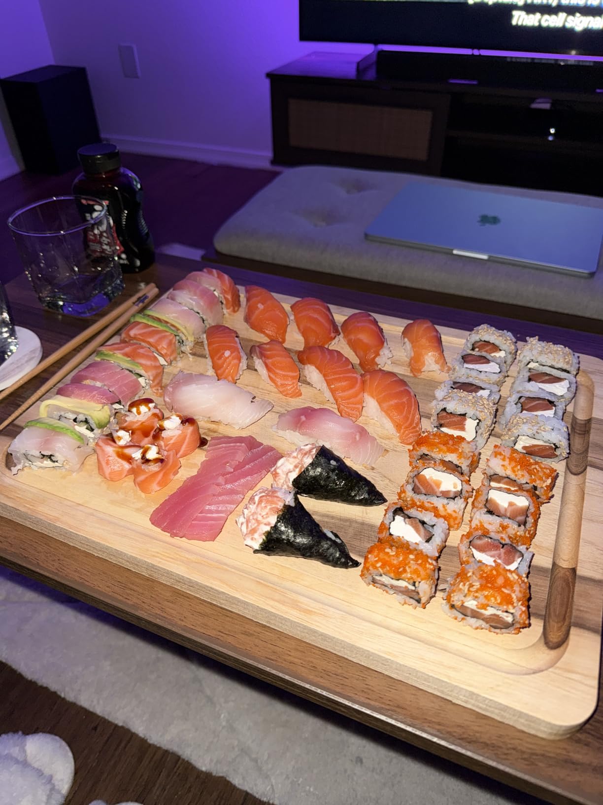 Sushi Making Kit, Delamu Bamboo Sushi Mat, Including 2 Sushi Rolling Mats, 5 Pairs of Chopsticks, 1 Paddle, 1 Spreader, 1 Beginner Guide PDF, Beginner Sushi Kit, Sushi Plates - Customer Photo 2