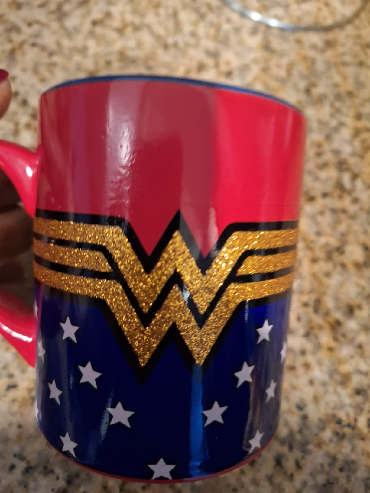 Silver Buffalo DC Comics Batman Logo Ceramic Mug, 20 Ounces - Customer Photo 2