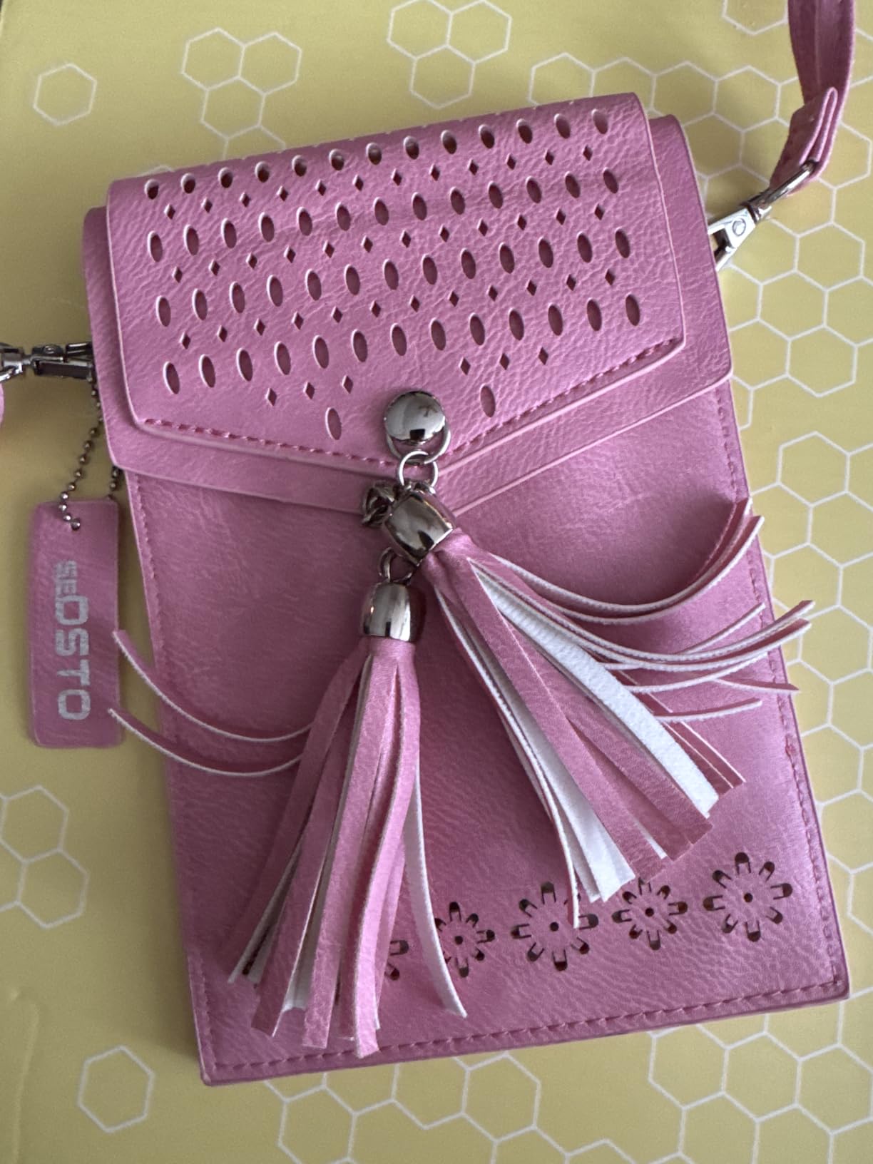 seOSTO Womens Small Crossbody Bag For Woman, Tassel Wallet Purse，Gifts For Teenage Girls - Customer Photo 2