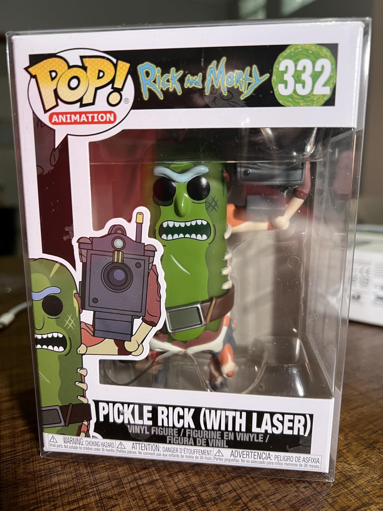 Funko Pop! Animation: Rick & Morty - Pickle Rick with Laser Collectible Figure - Customer Photo 1