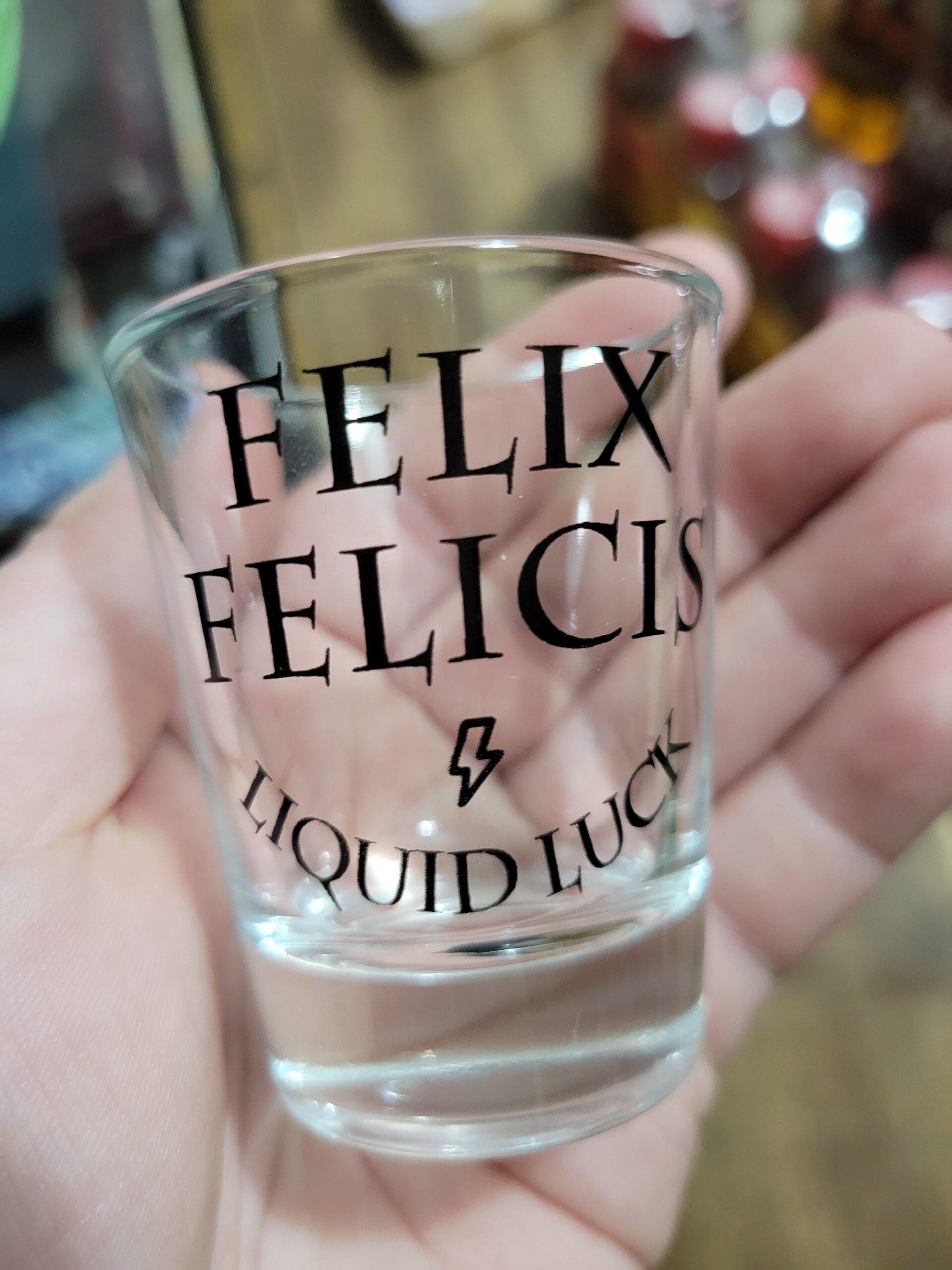 Felix Felicis Shot Glass/Cup-Liquid Luck-Inspired by Harry Potter Barware Gifts for Adults-Cool Shot Glasses for Men/Women-1.75oz - Customer Photo 2