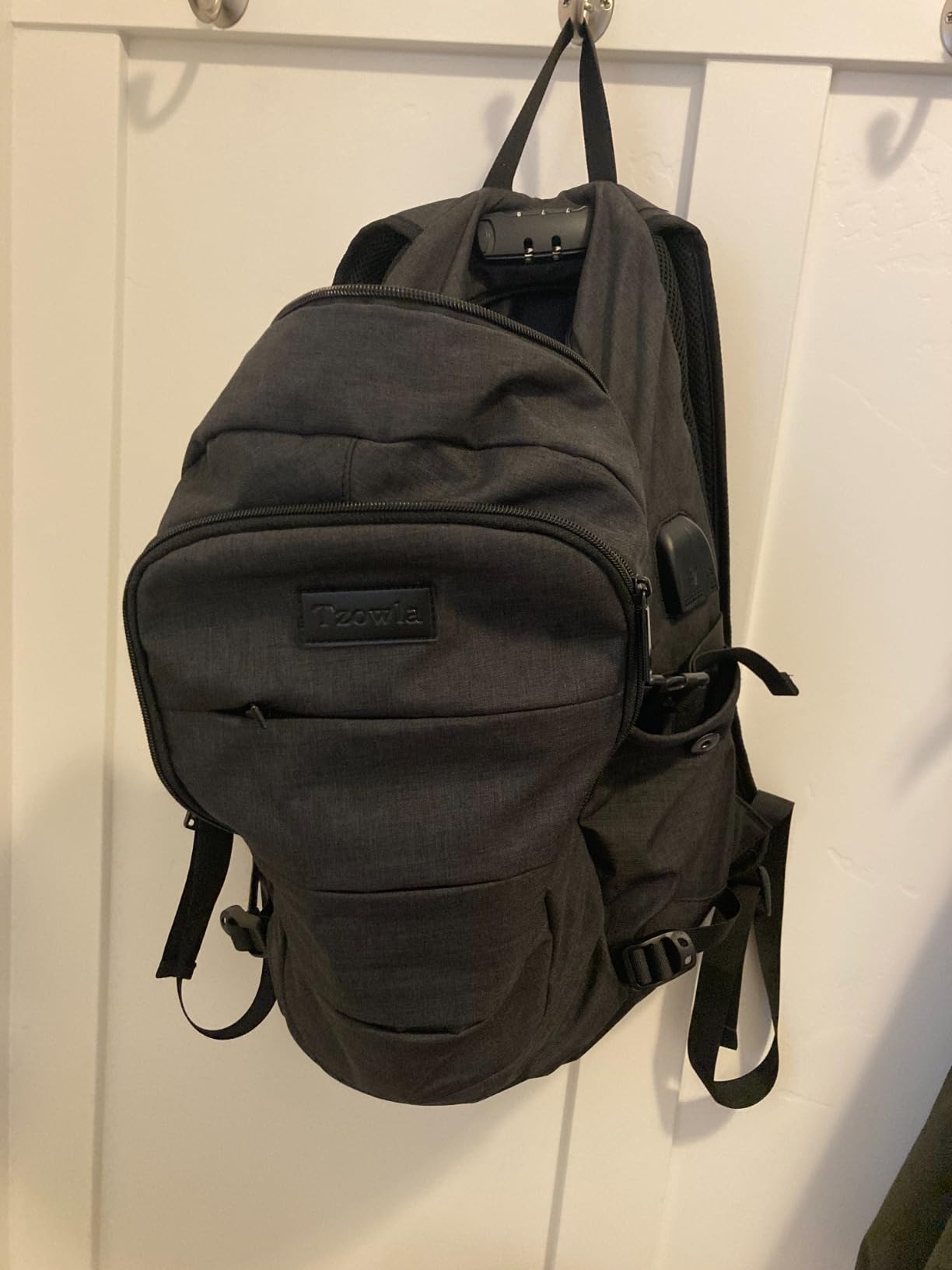 Tzowla Travel Laptop Backpack Water Resistant Anti-Theft Bag with USB Charging Port and Lock 15.6 Inch Computer Business Backpacks for Women Men Work College Gift,Casual Daypack - Customer Photo 1