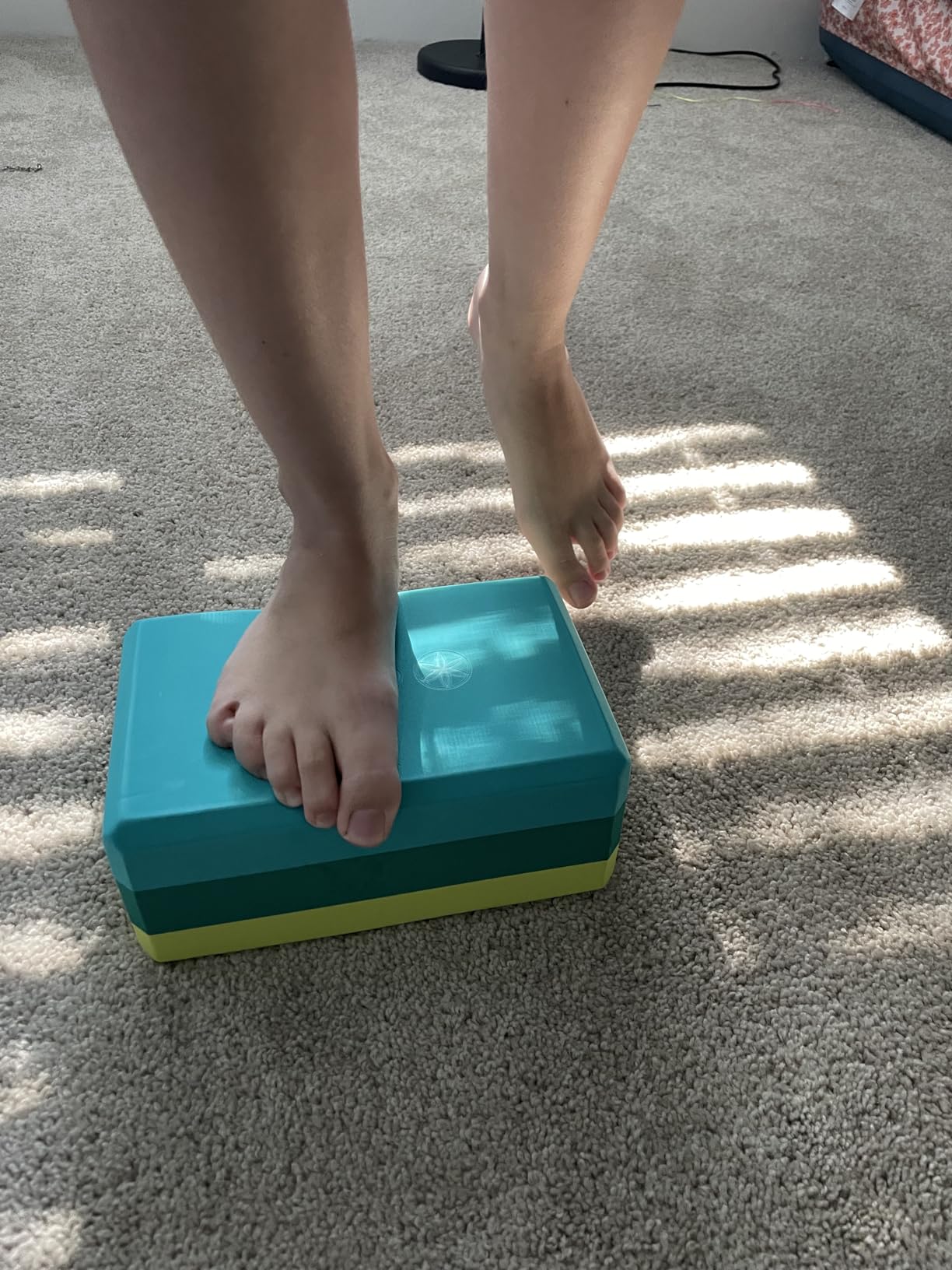 Gaiam Yoga Block - Supportive Latex-Free Eva Foam - Soft Non-Slip Surface with Beveled Edges for Yoga, Pilates, Meditation - Yoga Accessories for Stability, Balance, Deepen Stretches - Customer Photo 1