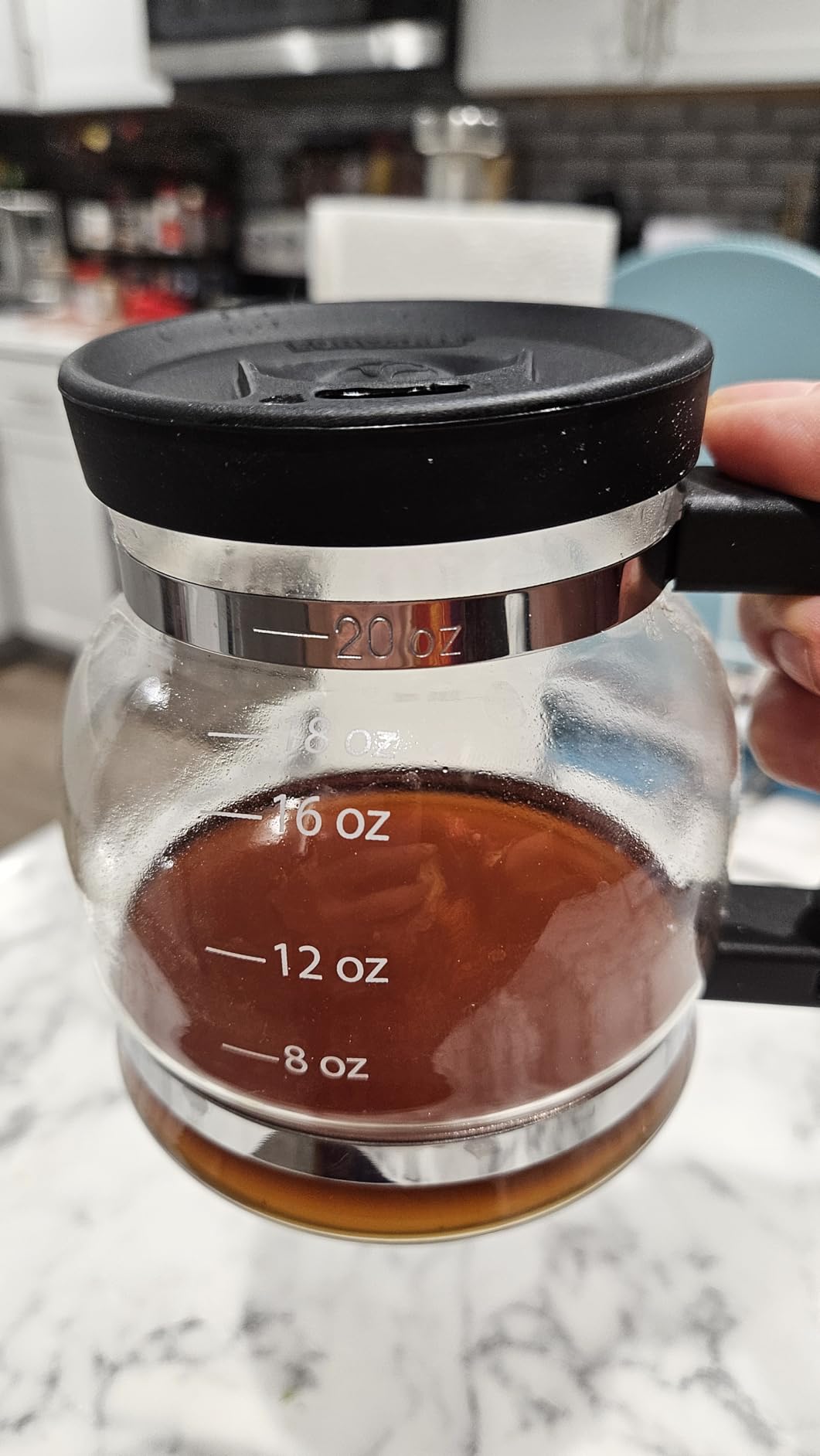 Cupa Joe Coffee Mug – 20oz Borosilicate Glass Diner Pot Mug with Spill-Proof Lid – Funny Novelty Gift for Coffee Lovers, Dads, Office, Travel & More - Customer Photo 2