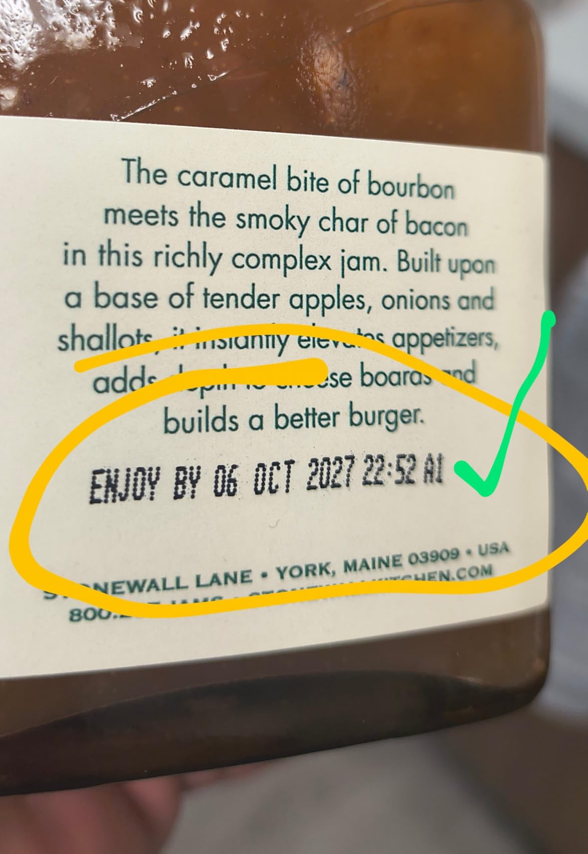 Stonewall Kitchen Bourbon Bacon Jam, 12.5 Ounce - Customer Photo 1