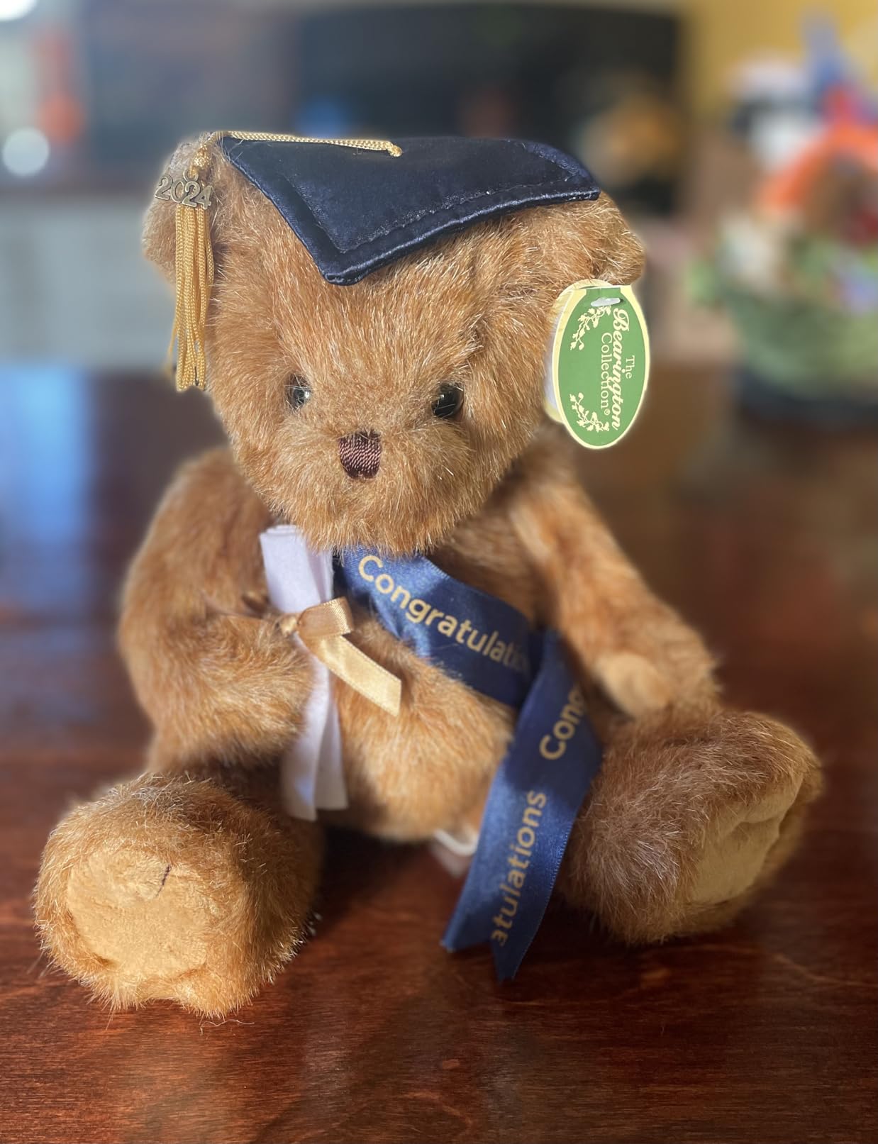 Bearington Wisdom Graduation Plush Owl Stuffed Animal, Black Cap with Diploma & Sash, 8.5 Inch Customer Review Bearington Wisdom Graduation Plush Owl Stuffed Animal, Black Cap with Diploma & Sash, 8.5 Inch - Customer Photo 4