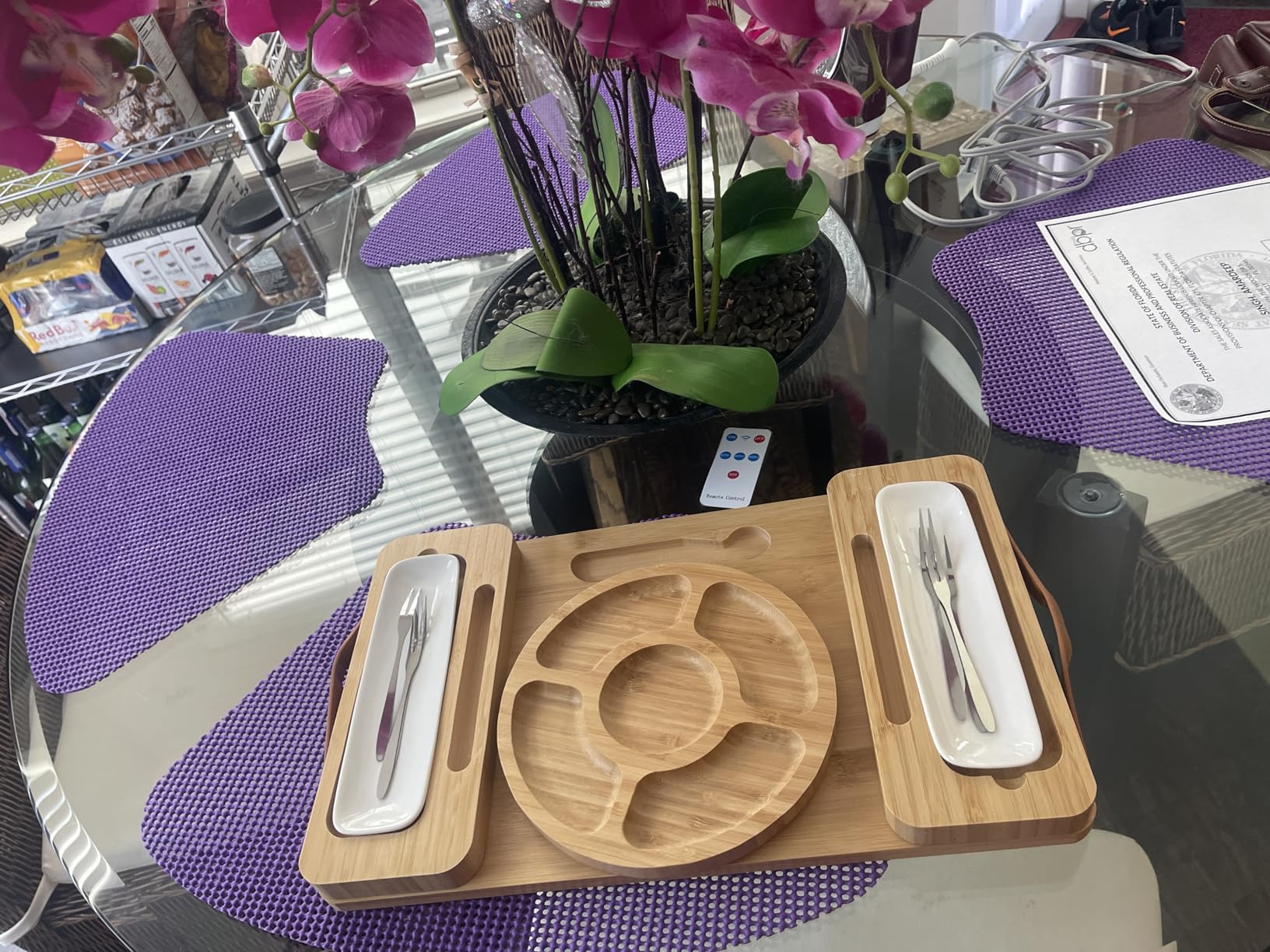 Large Bamboo Charcuterie Board Gift Set – 4 Hidden Drawers, Cheese Knives, Ceramic Bowls & Plates – Perfect Christmas, Holiday, or Housewarming Gift Customer Review Large Bamboo Charcuterie Board Gift Set – 4 Hidden Drawers, Cheese Knives, Ceramic Bowls & Plates – Perfect Christmas, Holiday, or Housewarming Gift - Customer Photo 1