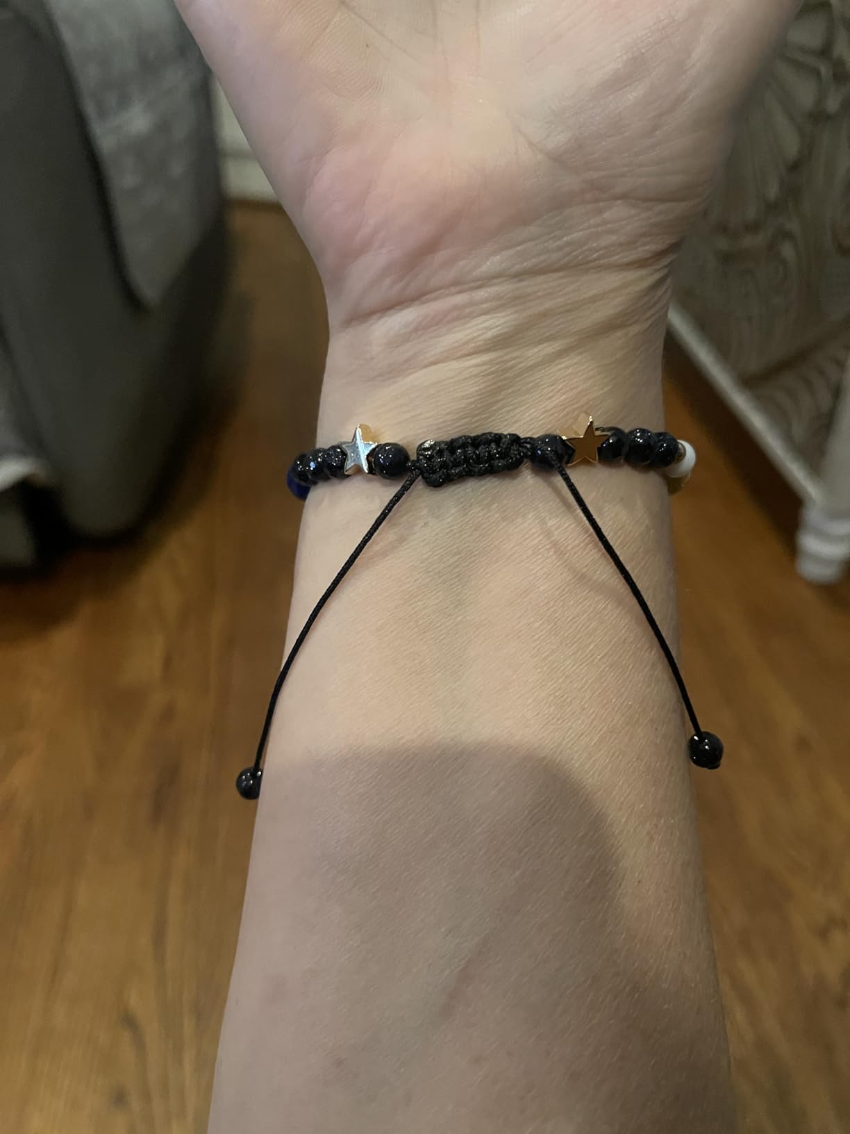 Fesciory Women Solar System Bracelet Universe Galaxy The Eight Planets Guardian Star Natural Stone Beads Bracelet Bangle Gifts - Customer Photo 2