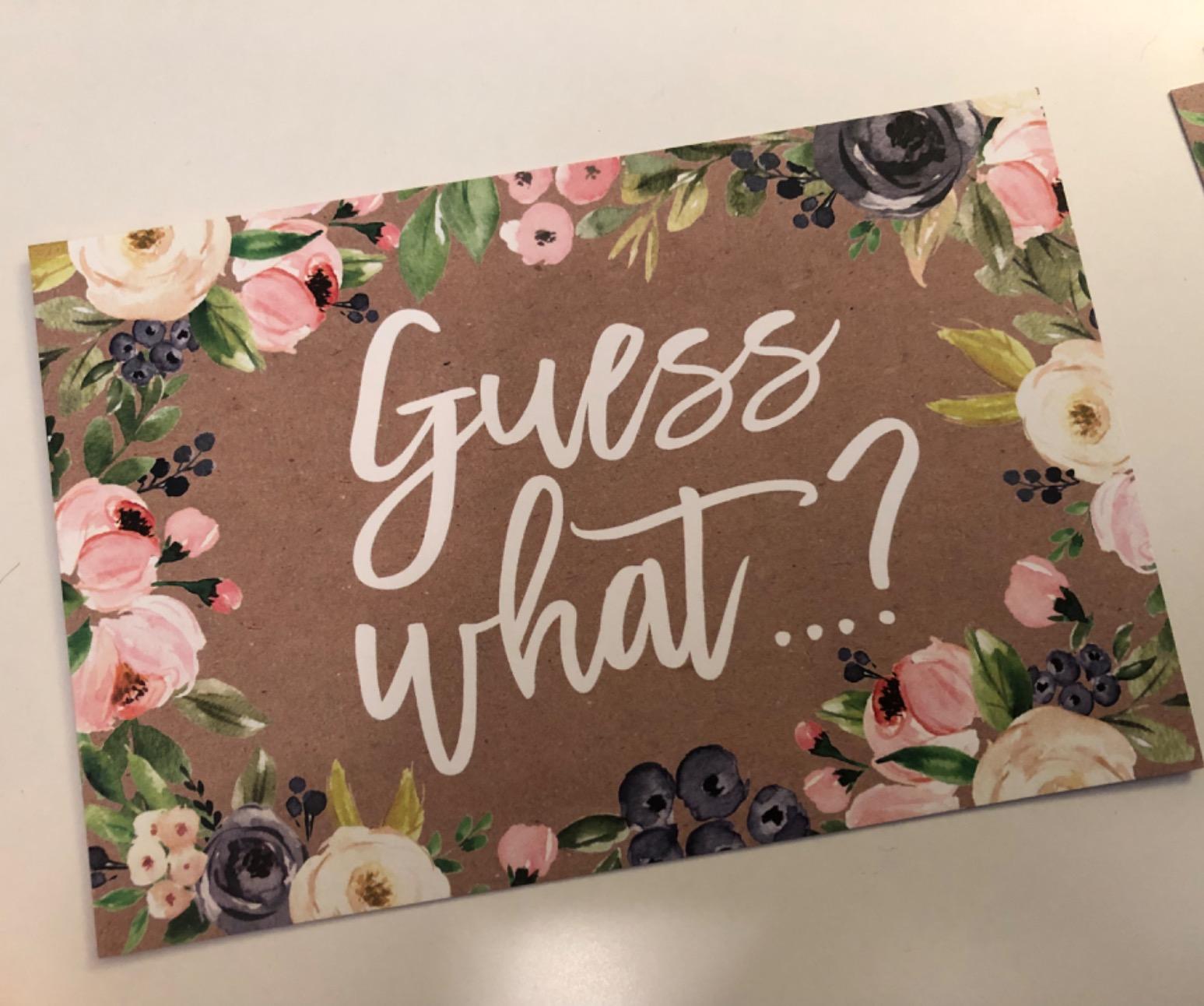 25 Pregnancy Announcement Card Set, We're Expecting Baby Surprise Having Birth Reveal Only Best Friends Get Promoted To Auntie Aunt Uncle Grandpa Grandma Grandparent Sister Brother Family Dad Mom Customer Review 25 Pregnancy Announcement Card Set, We're Expecting Baby Surprise Having Birth Reveal Only Best Friends Get Promoted To Auntie Aunt Uncle Grandpa Grandma Grandparent Sister Brother Family Dad Mom - Customer Photo 2