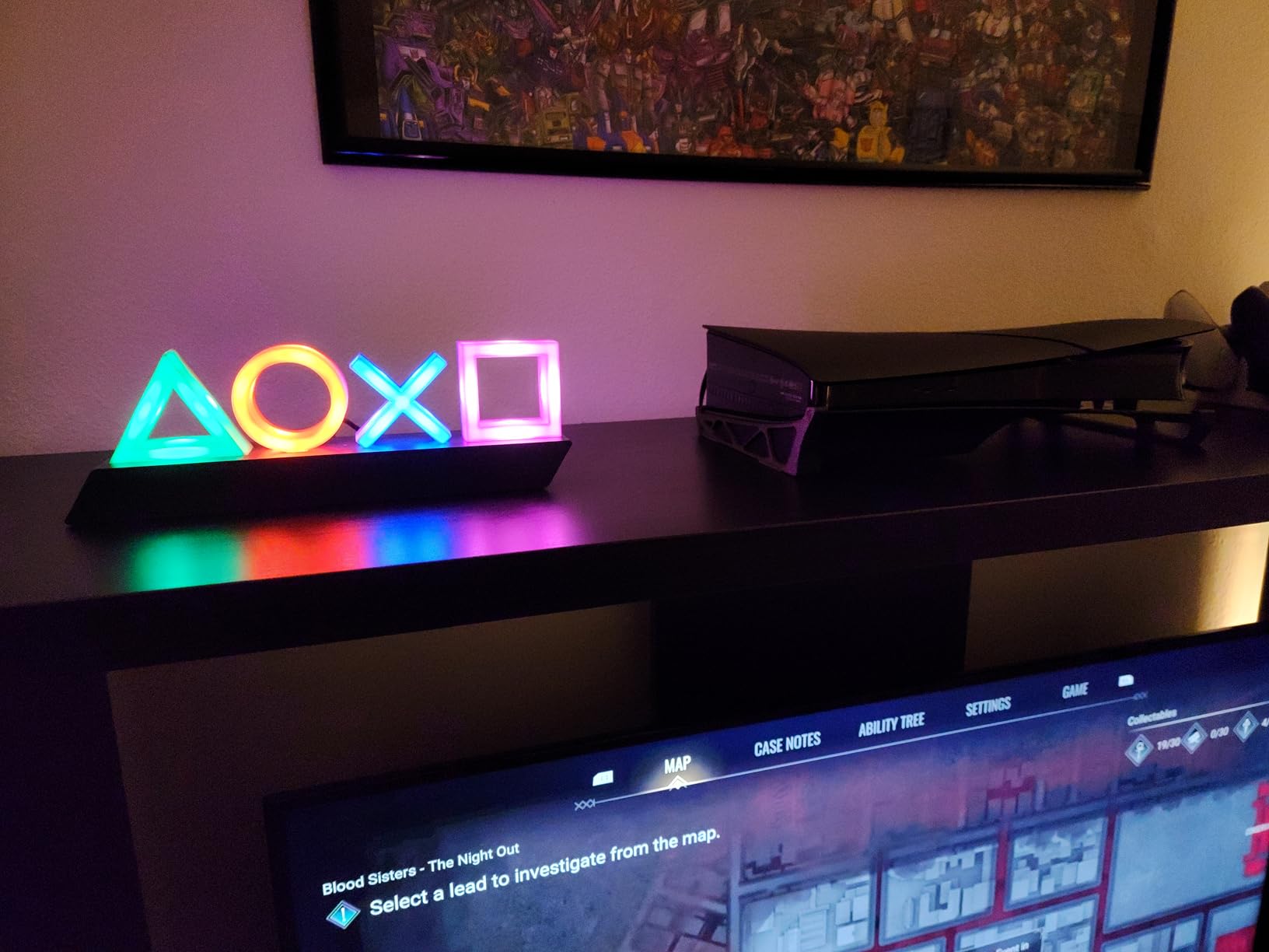 Paladone Playstation Controller Icons Light with 3 Light Modes - Sound Reactive, Dynamic Phasing, and Standard Mode - Gaming Desk Accessories and Game Room Decor - Customer Photo 2