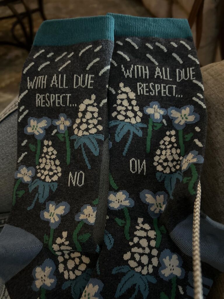 Crazy Dog T-Shirts Womens Empowering Socks Funny Footware for Girls to Make a Statement Customer Review Crazy Dog T-Shirts Womens Empowering Socks Funny Footware for Girls to Make a Statement - Customer Photo 2