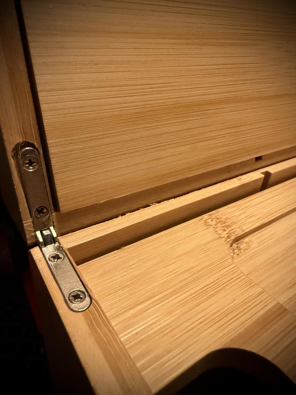 Subtle Rolling Tray Stash Box - Large Bamboo Box w/Ample Storage Space to Organize Herb Accessories - Comes with Convertible Rolling Tray Lid - (10