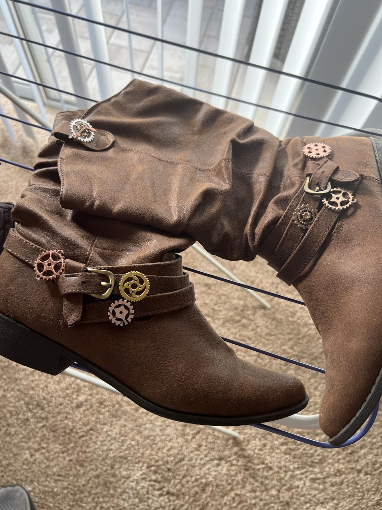 BigOtters 200 Gram Antique Steampunk Gear,Mix Steampunk Wheel Alloy Gear Pendants Charms for Crafting Jewelry Making - Customer Photo 2