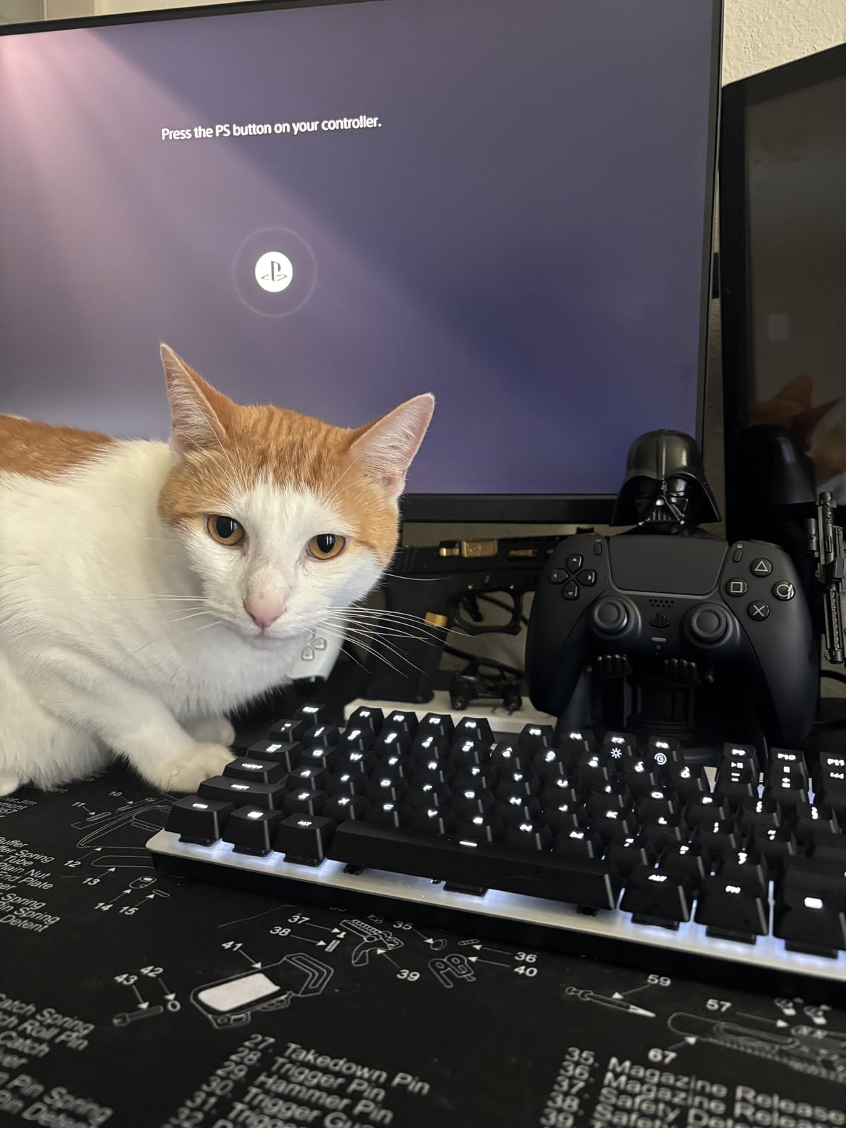 Exquisite Gaming: Star Wars: Darth Vader - Original Mobile Phone & Gaming Controller Holder, Device Stand, Cable Guys, Licensed Figure (Multi-colored) Customer Review Exquisite Gaming: Star Wars: Darth Vader - Original Mobile Phone & Gaming Controller Holder, Device Stand, Cable Guys, Licensed Figure (Multi-colored) - Customer Photo 1