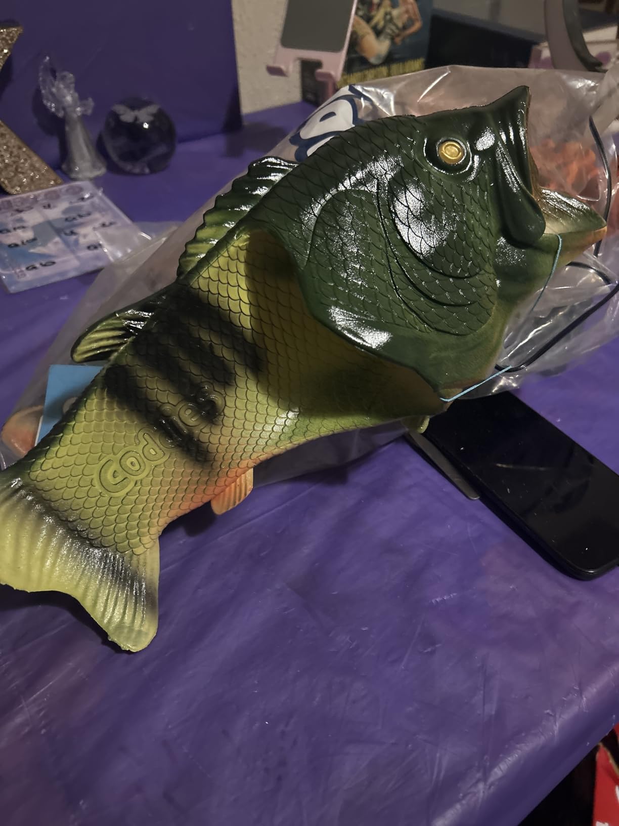 Coddies Fish Flip Flops - The Original Fish Slippers - Holiday Gift, Unisex Sandals, Bass Slides, Pool, Beach & Fishing Shoes - Men, Women & Teens - Customer Photo 1