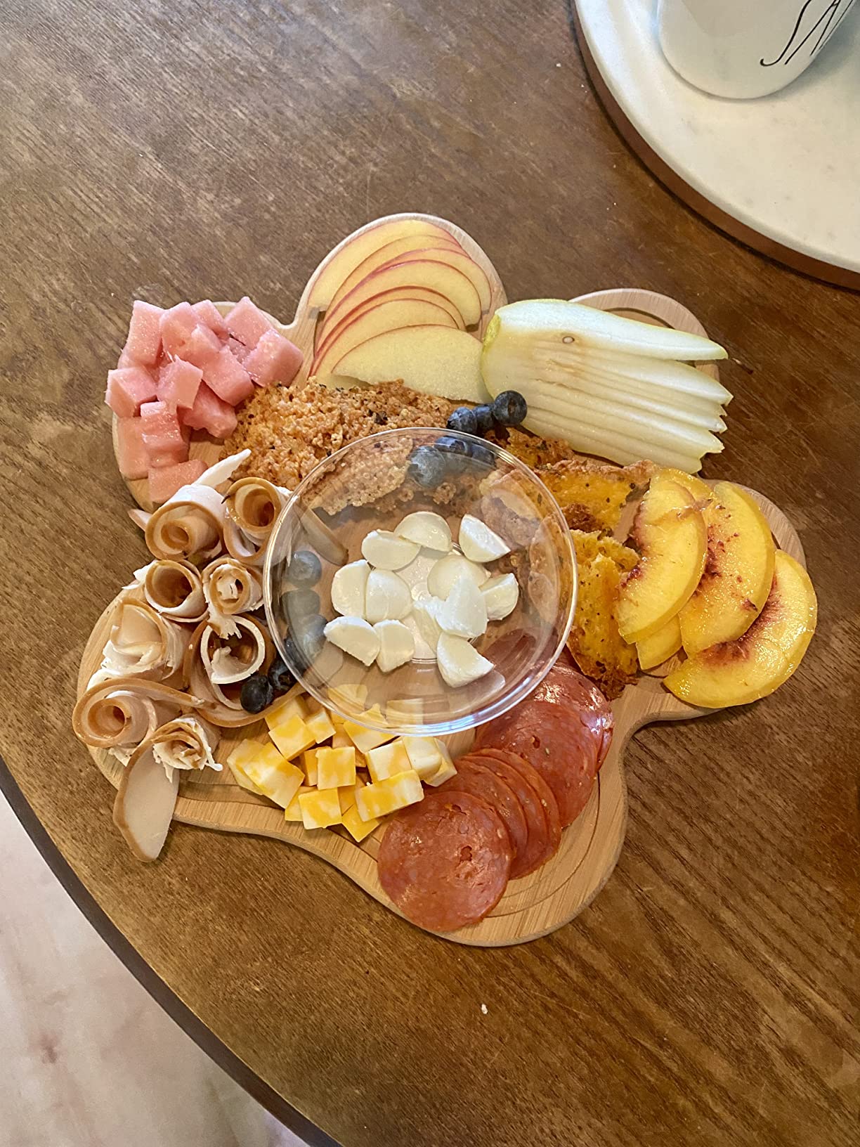 Totally Bamboo Paw Shaped Cutting Board – Bamboo Wood Charcuterie and Cheese Board with Juice Grooves, Fun Serving Board and Gift for Dog and Cat Lovers, 11 x 10 Inches - Customer Photo 2