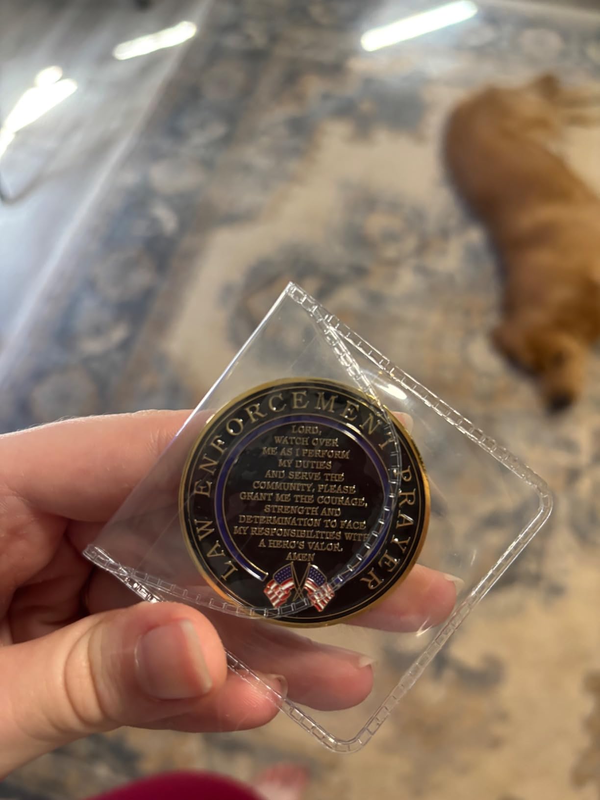 Emergency Medical Services EMS/EMT Challenge Coin Prayer 1-Pack (Single Coin) - Customer Photo 1