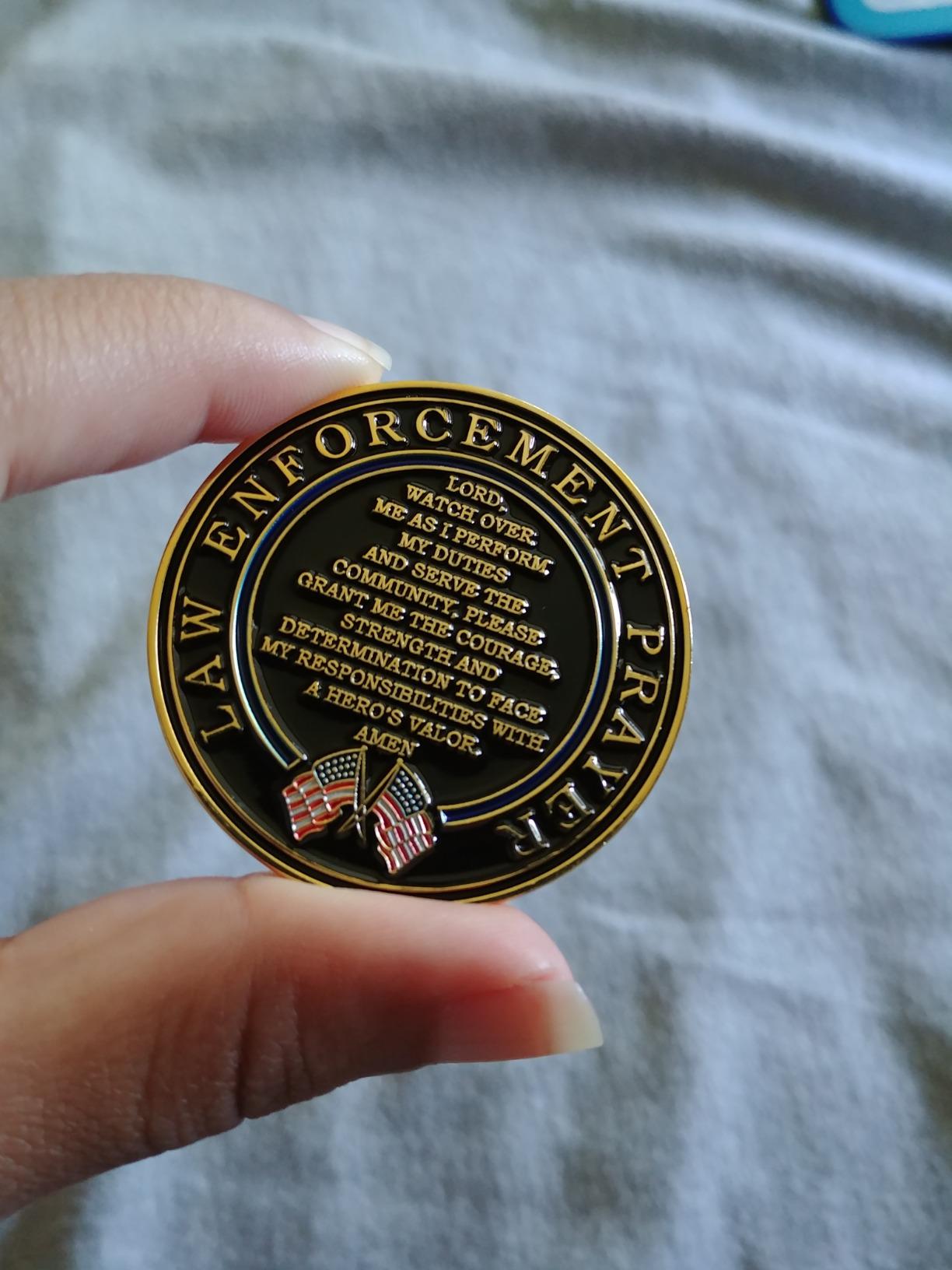 Emergency Medical Services EMS/EMT Challenge Coin Prayer 1-Pack (Single Coin) - Customer Photo 3