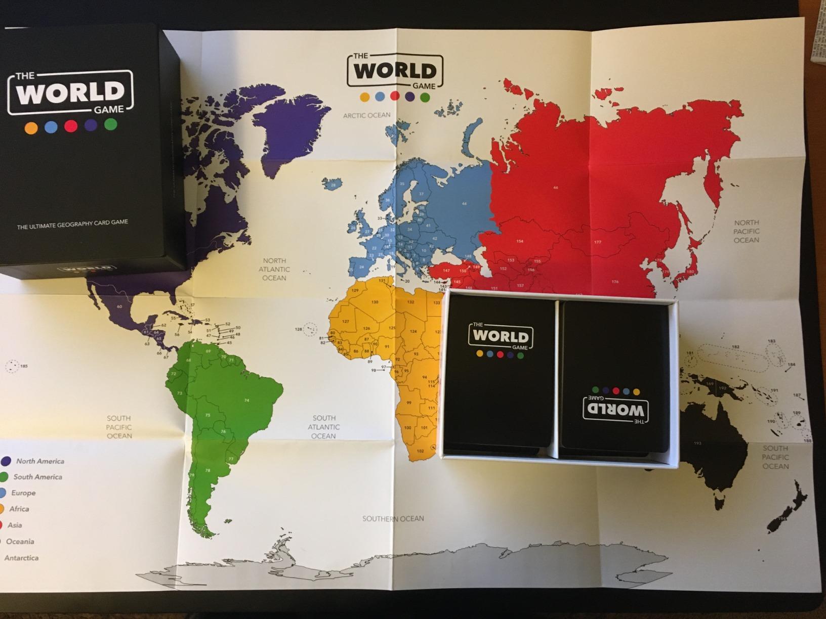 The World Game - Geography Card Game - Educational Games for Kids, Family and Adults - Cool Learning Gift Idea for Teenage Boys & Girls 8-12 with Map - Customer Photo 1