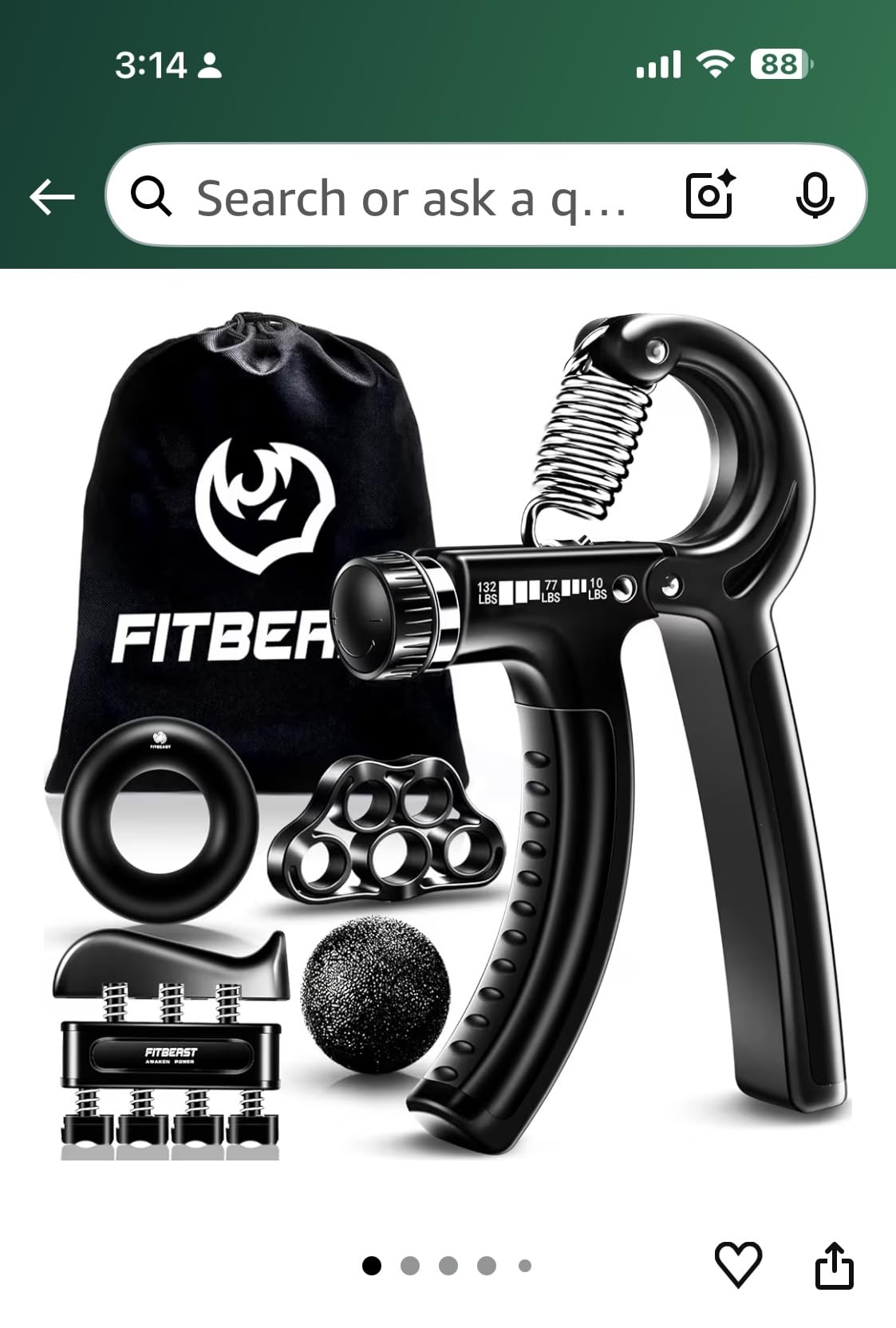 FitBeast Grip Strengthener Forearm Strengthener Hand Grips Strengthener Kit - 5 Pack Adjustable Resistance - Customer Photo 2