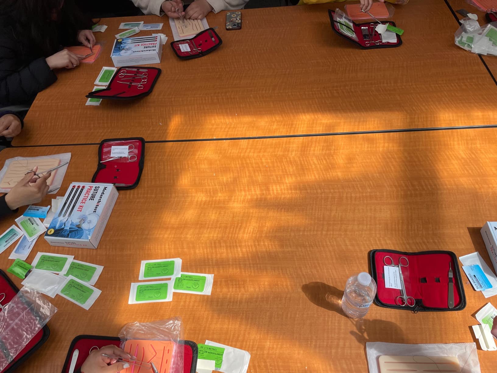 Medarchitect Suture Practice Complete Kit (30 Pieces) for Medical Student Suture Training, Include Upgrade Suture Pad with 14 Pre-Cut Wounds, Suture Tools, Suture Thread & Needle - Customer Photo 1