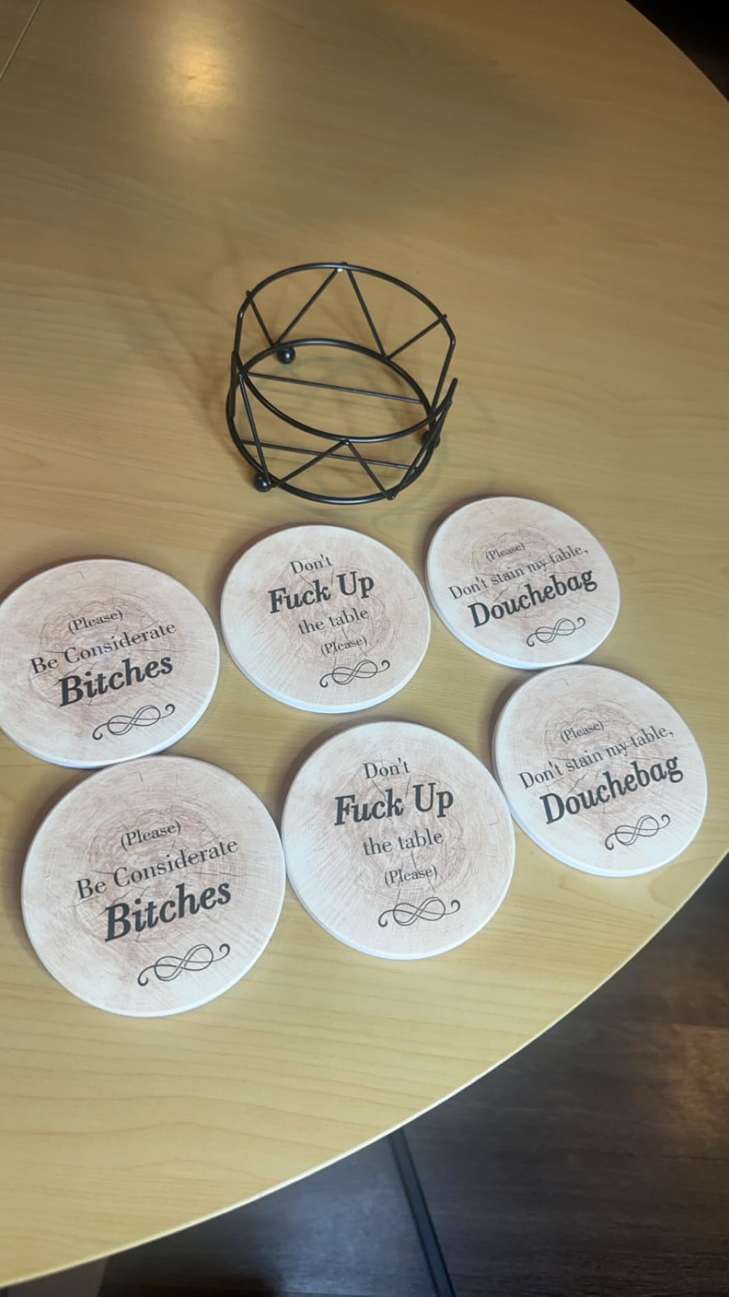 Funny Coasters - Perfect White Elephant Gifts - Unique Gifts for Women Men - Cool Friend Gifts - Secret Santa Gifts - Gag Gifts - Couples Gifts - Funny Housewarming Gifts - Birthday - Customer Photo 4