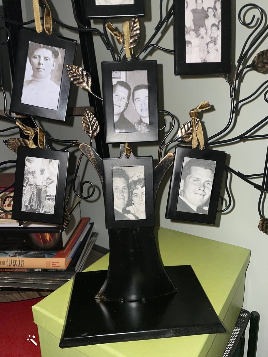 Klikel Family Tree Picture Frame Stand with 6 Hanging Photo Picture Frames - Customer Photo 1