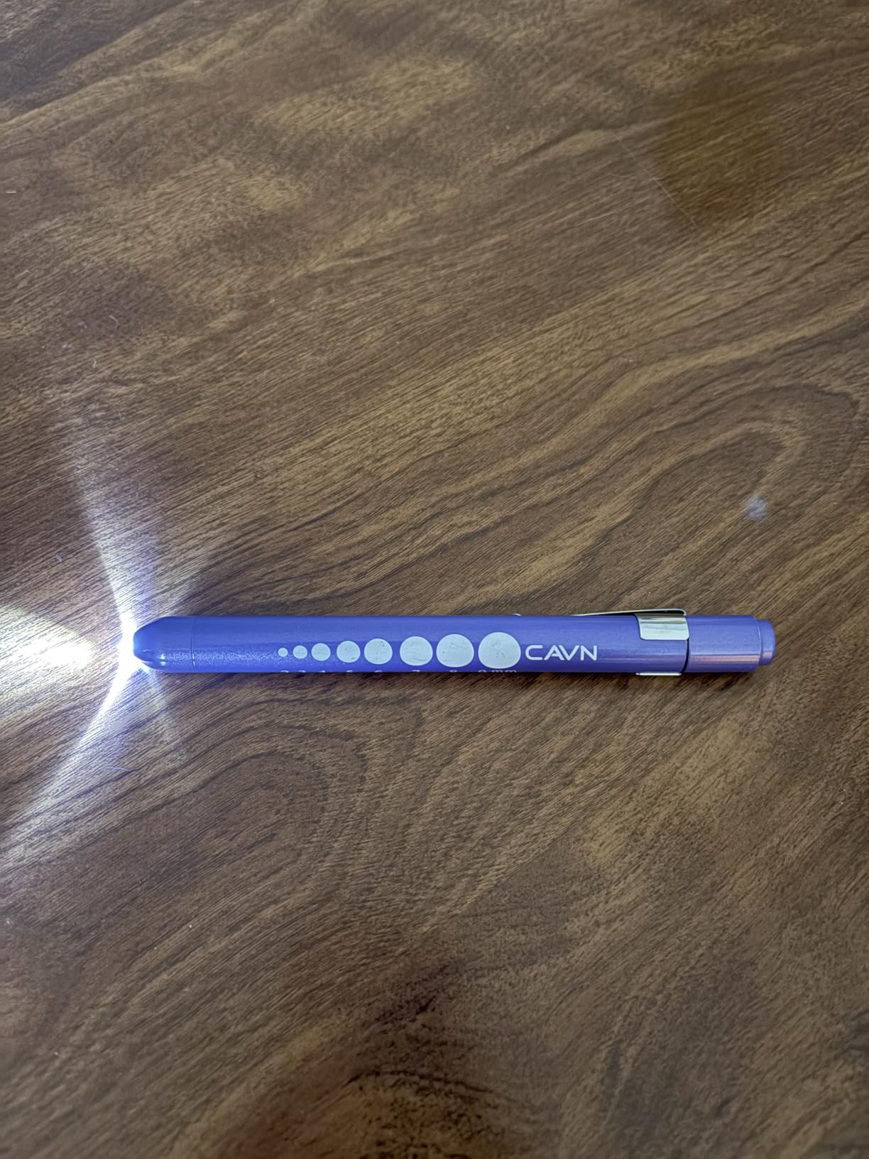 CAVN Pen Light with Pupil Gauge LED Penlight for Nurses Doctors, 2 Pcs Reusable Medical Penlight for Nursing Students (Rose Gold/White) - Customer Photo 1