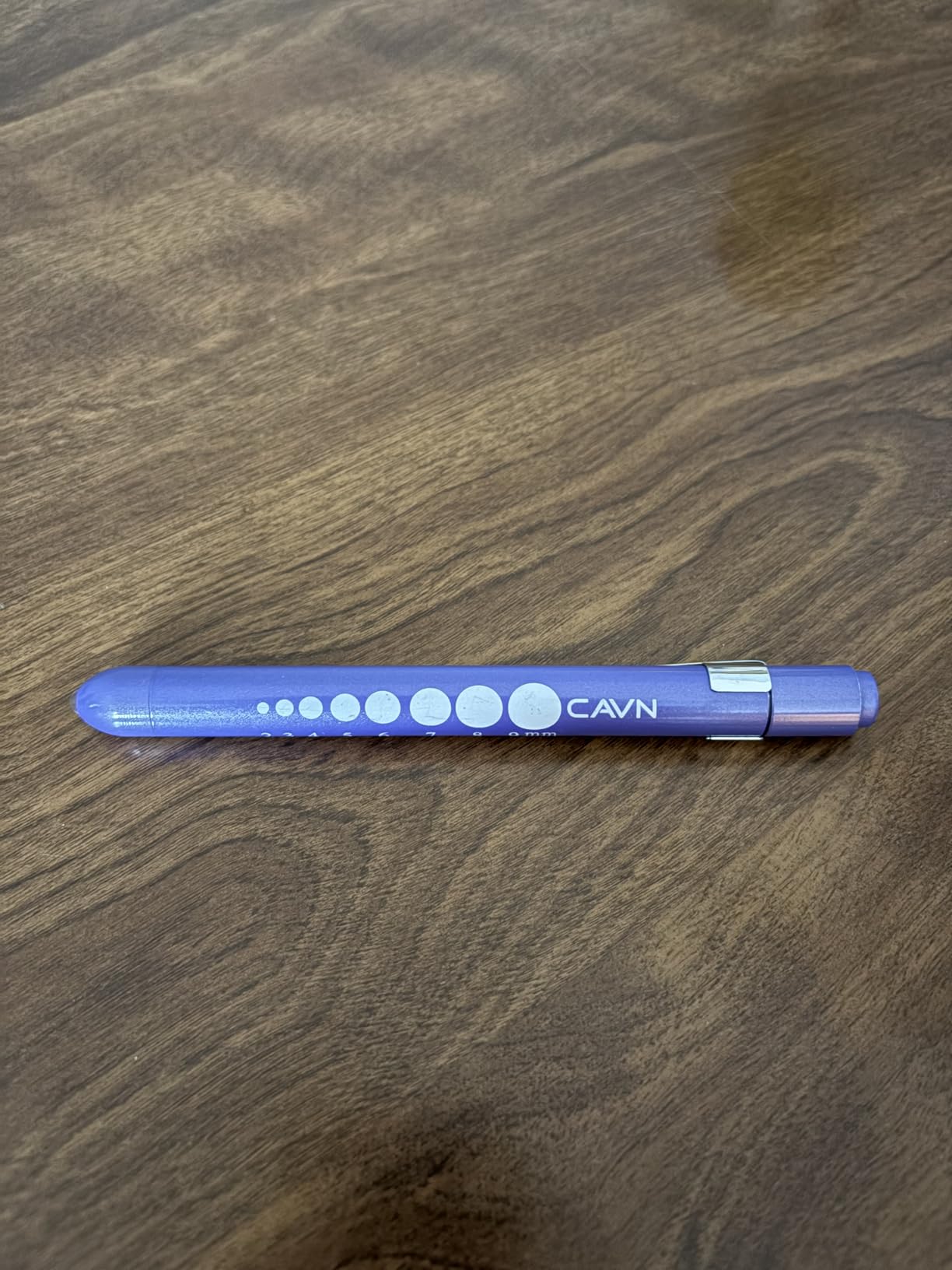 CAVN Pen Light with Pupil Gauge LED Penlight for Nurses Doctors, 2 Pcs Reusable Medical Penlight for Nursing Students (Rose Gold/White) - Customer Photo 2