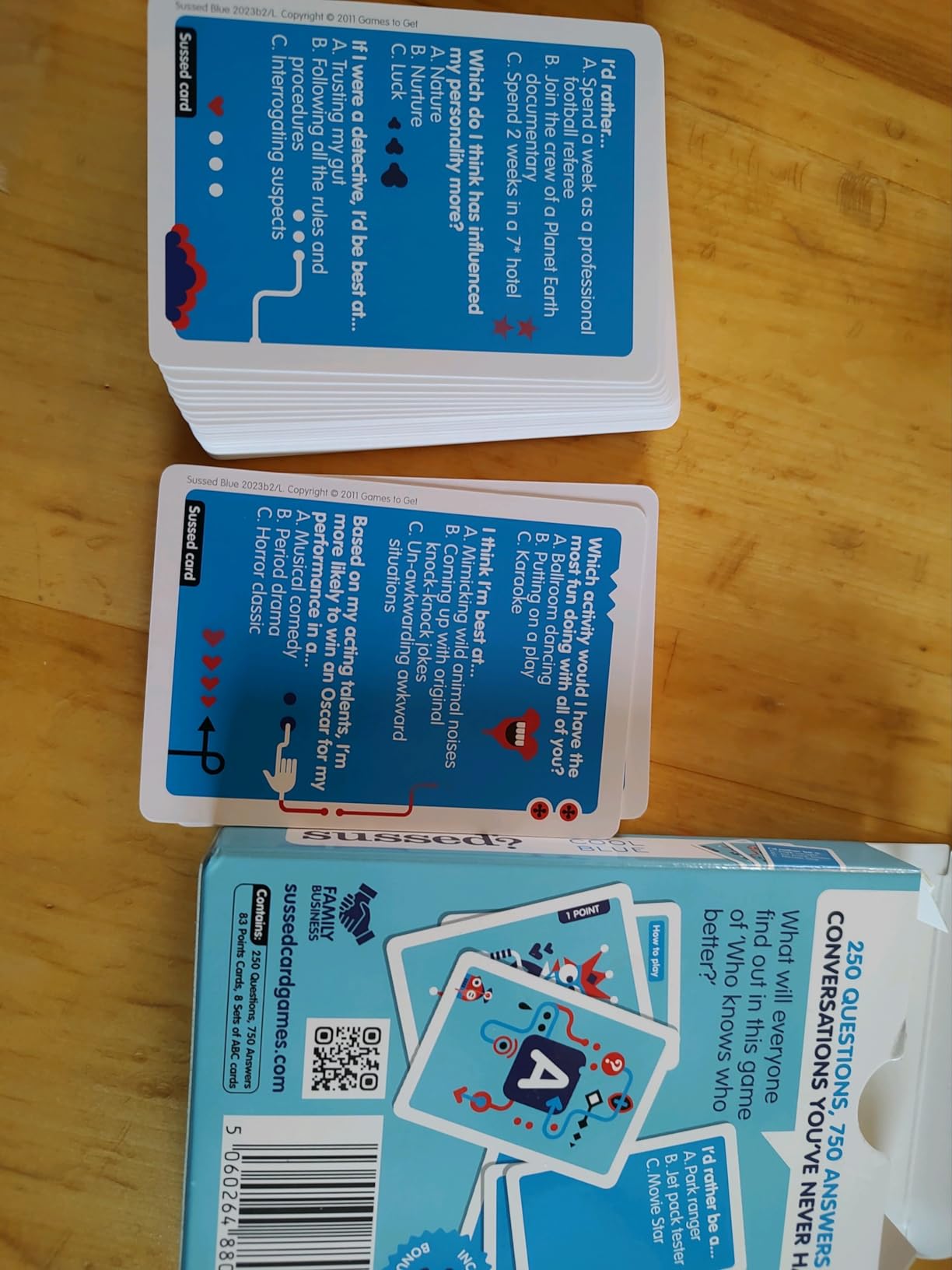 SUSSED The Wacky 'What Would You Do?' Social Card Game - Kids Stocking Stuffer, Gift & Family Travel Game for Boys, Girls, Teens - Fun & Easy to Play - Ages 7+ - Oddball Orange Deck - Customer Photo 1