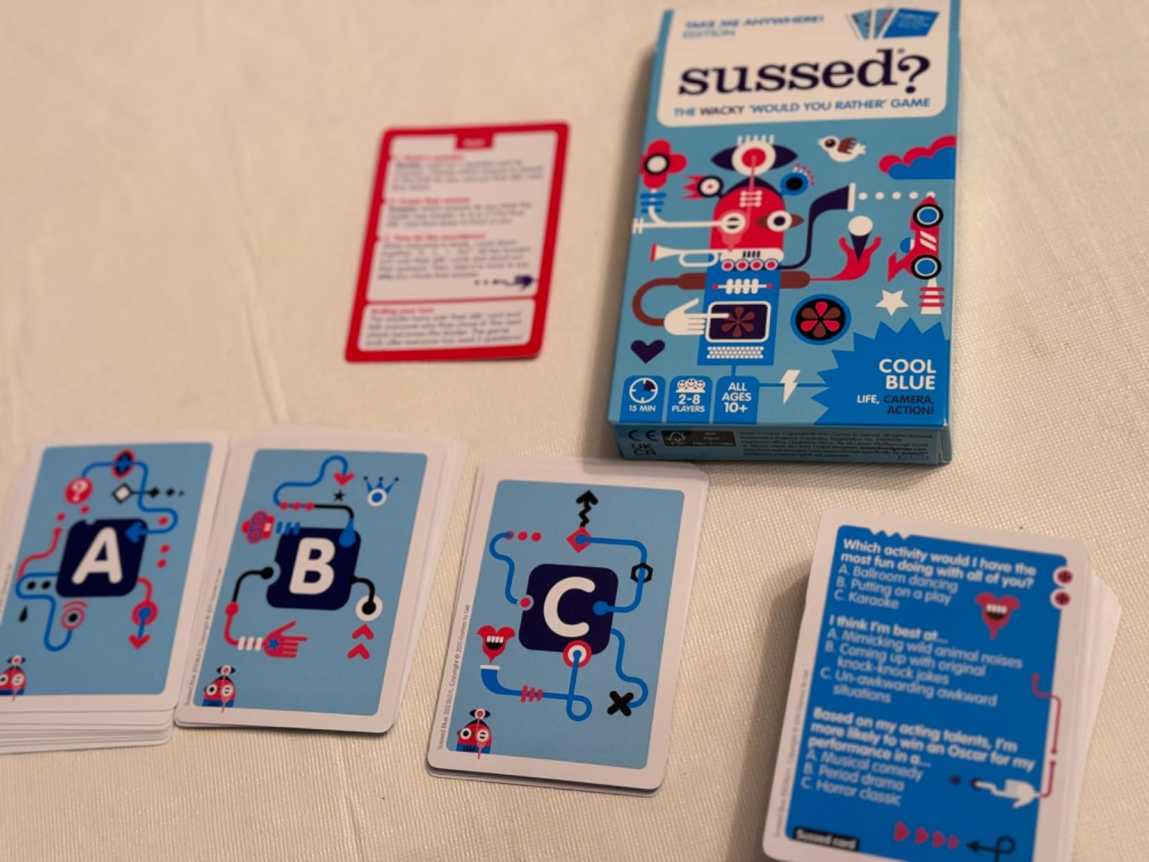 SUSSED The Wacky 'What Would You Do?' Social Card Game - Kids Stocking Stuffer, Gift & Family Travel Game for Boys, Girls, Teens - Fun & Easy to Play - Ages 7+ - Oddball Orange Deck - Customer Photo 2