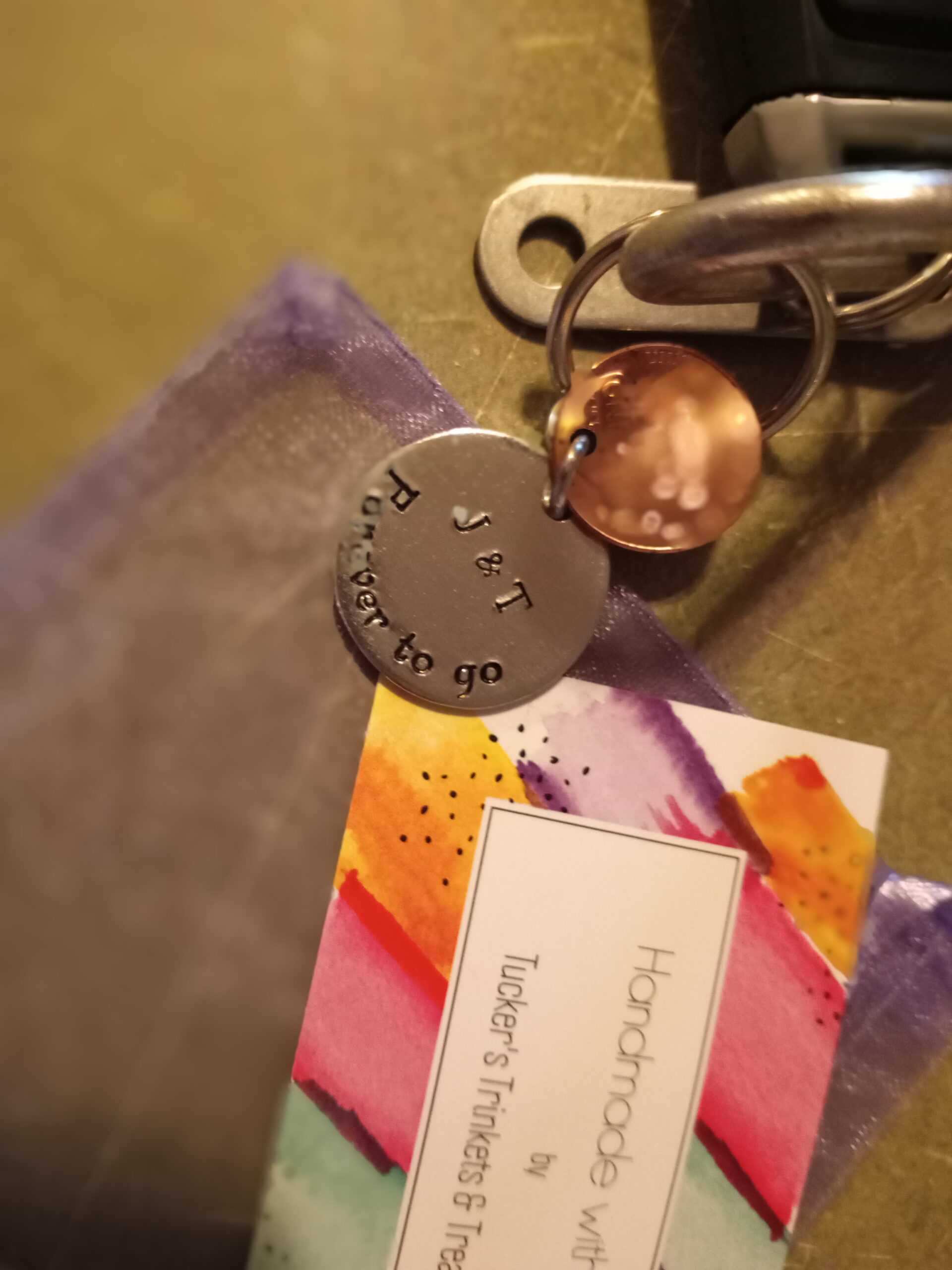 7 Down and Forever To Go, 7th Anniversary Year Penny Key Chain, 7th Wedding Anniversary, Personalized Options Customer Review 7 Down and Forever To Go, 7th Anniversary Year Penny Key Chain, 7th Wedding Anniversary, Personalized Options - Customer Photo 4