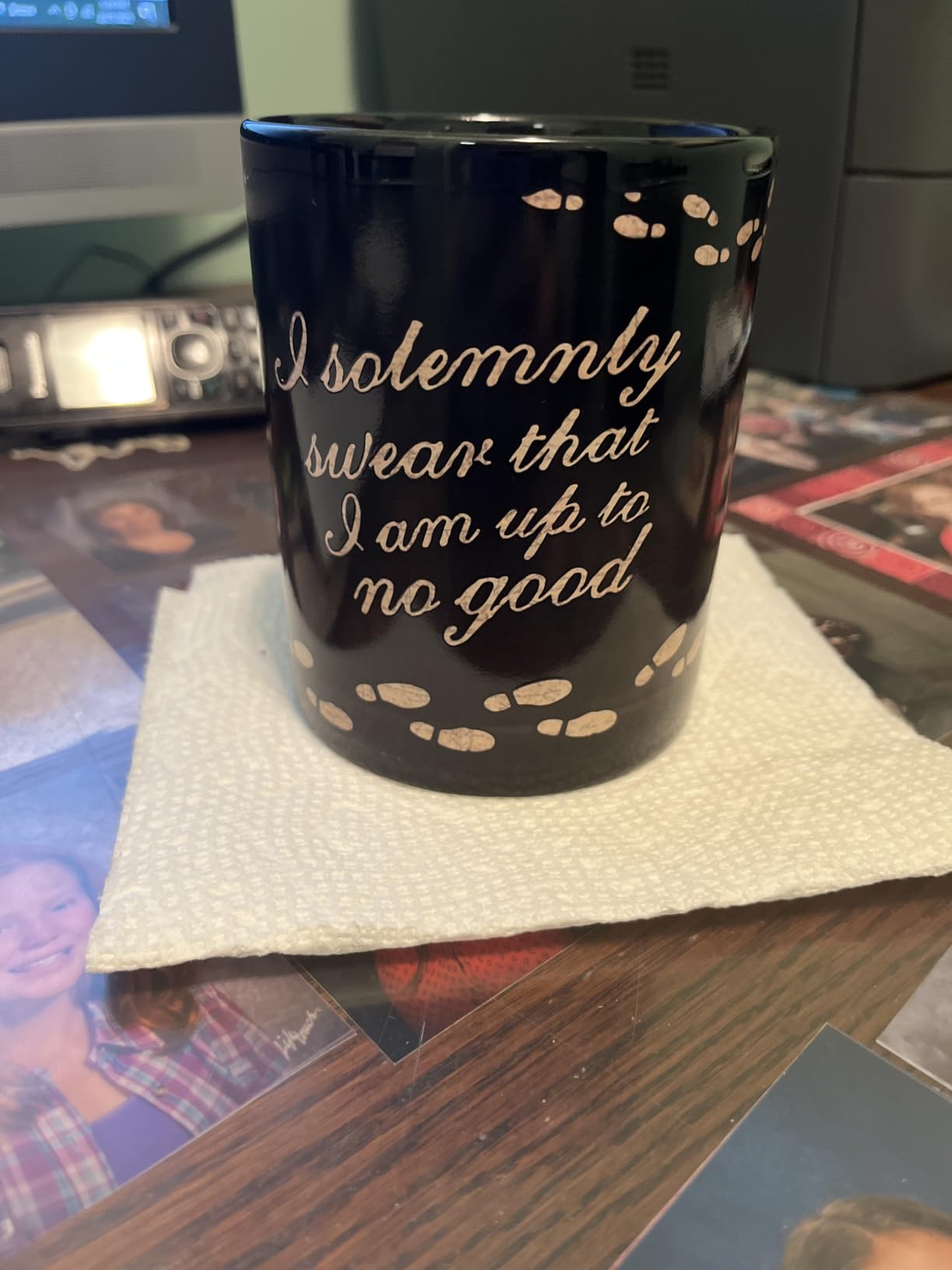 Morphing Mugs Harry Potter - Marauder's Map - I Solemnly Swear – 16 oz Large Ceramic Heat Sensitive Clue Mug - Customer Photo 1