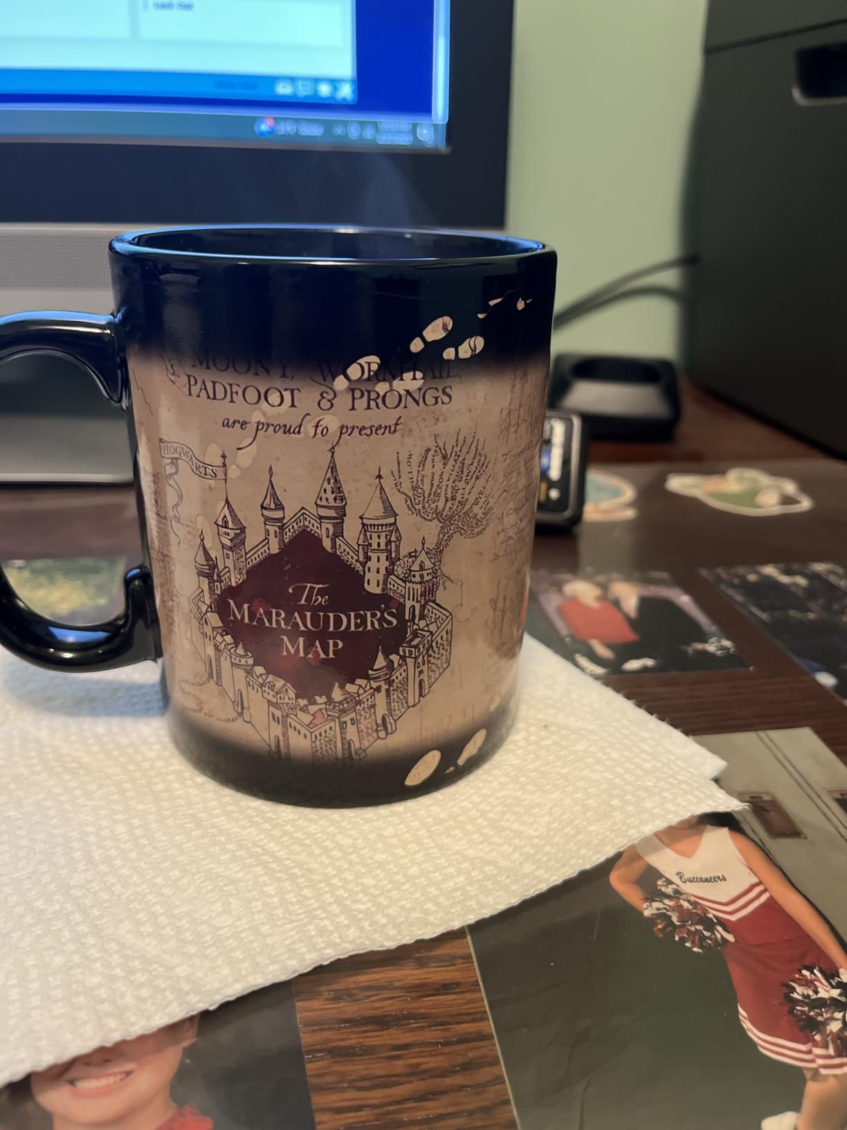 Morphing Mugs Harry Potter - Marauder's Map - I Solemnly Swear – 16 oz Large Ceramic Heat Sensitive Clue Mug - Customer Photo 2