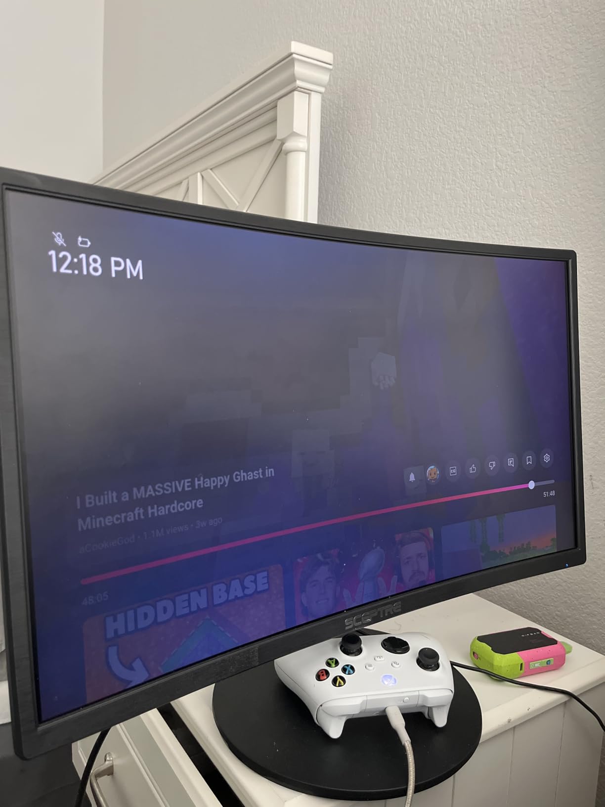 Sceptre Curved 24-inch Gaming Monitor 1080p R1500 98% sRGB HDMI x2 VGA Build-in Speakers, VESA Wall Mount Machine Black (C248W-1920RN Series) Customer Review Sceptre Curved 24-inch Gaming Monitor 1080p R1500 98% sRGB HDMI x2 VGA Build-in Speakers, VESA Wall Mount Machine Black (C248W-1920RN Series) - Customer Photo 2