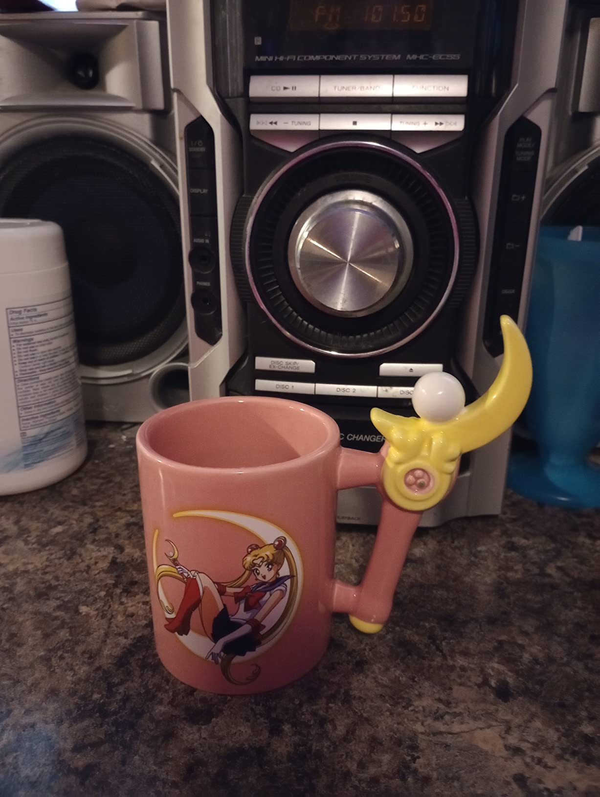 JUST FUNKY Sailor Moon Coffee Mug | 3D Molded Pink colored Ceramic Coffee Mug | Set of 1 | Anime Mug| Sailor Moon Mug |Kitchen Stuff | 13Oz Coffee Mug - Customer Photo 2