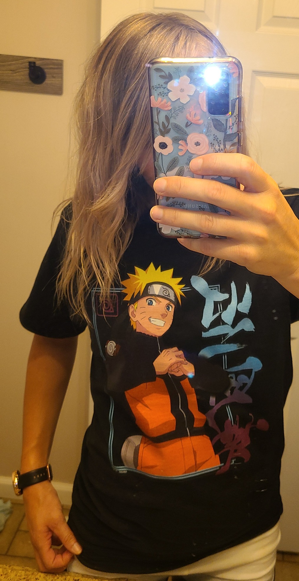 Naruto Shippuden Naruto Kanji Frame Colorful Anime T-Shirt Customer Review Naruto Shippuden Naruto Kanji Frame Colorful Anime T-Shirt - Customer Photo 2