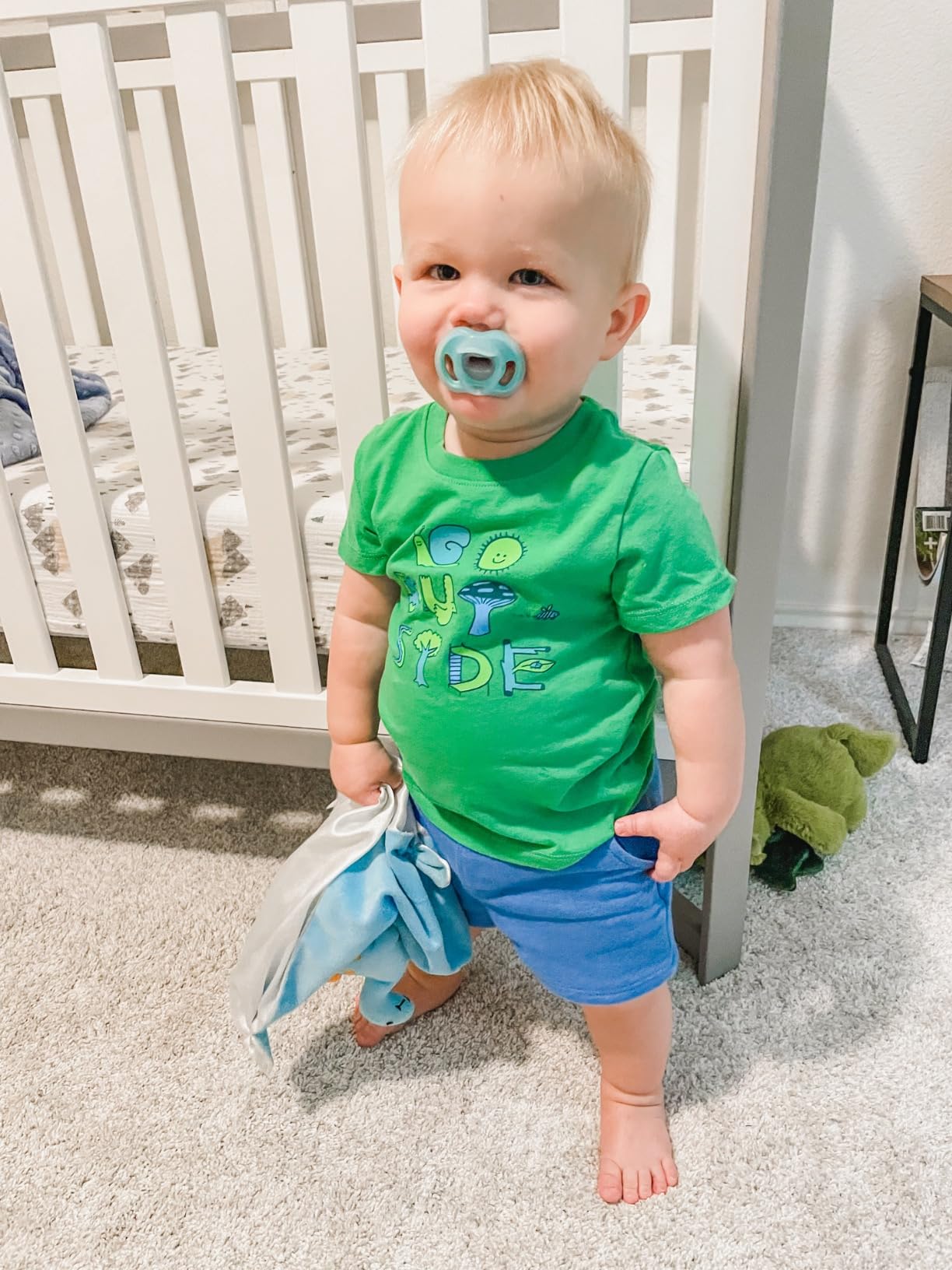 Pro Goleem Elephant Security Blanket, Soft Lovey Unisex Lovie Baby Gifts for Boys and Girls Snuggle Toy Stuffed Animal Newborn Essentials and Items Grey 16 Inch - Customer Photo 5