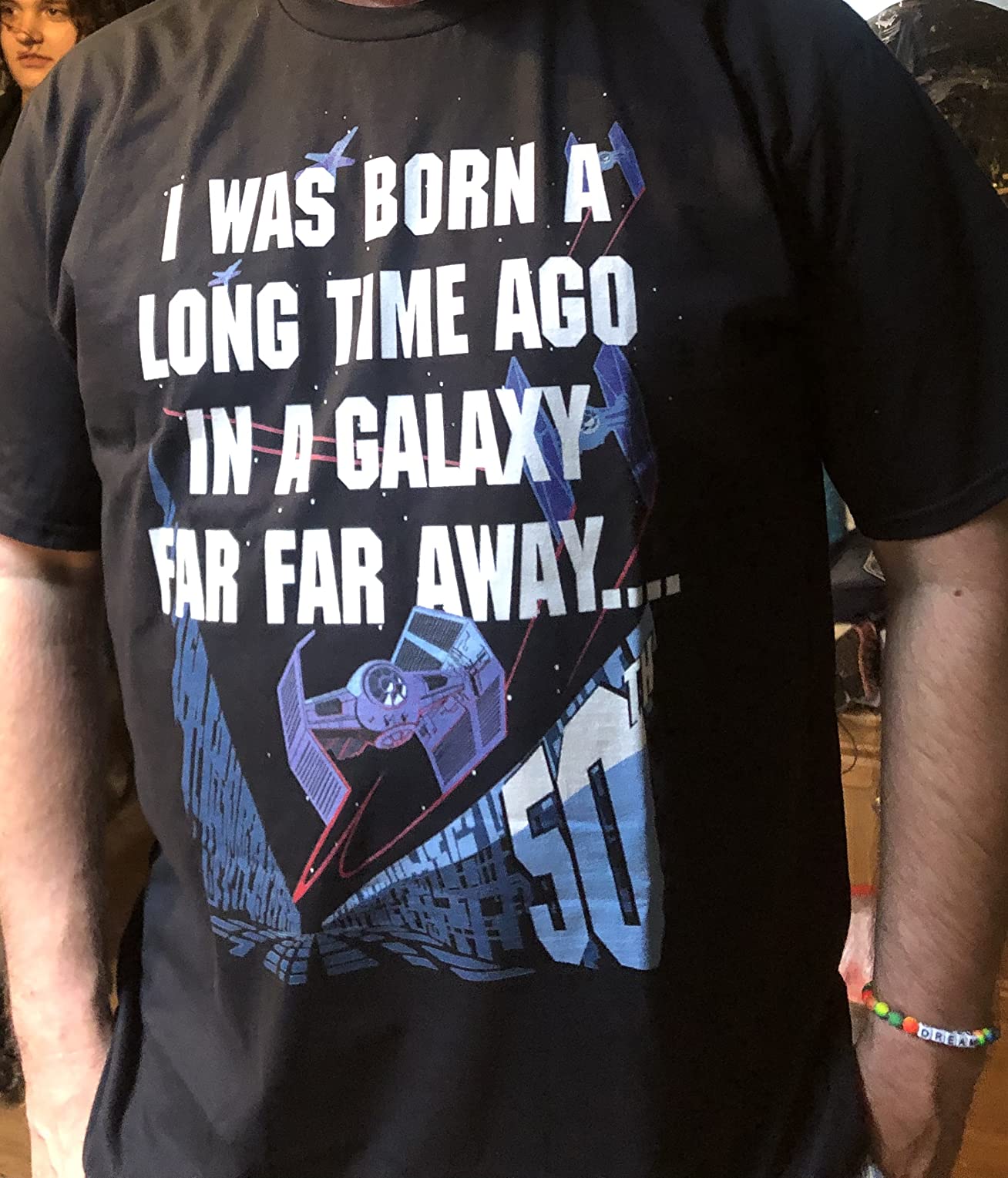 Star Wars I Was Born A Long Time Ago 50th Birthday Disney+ T-Shirt - Customer Photo 2